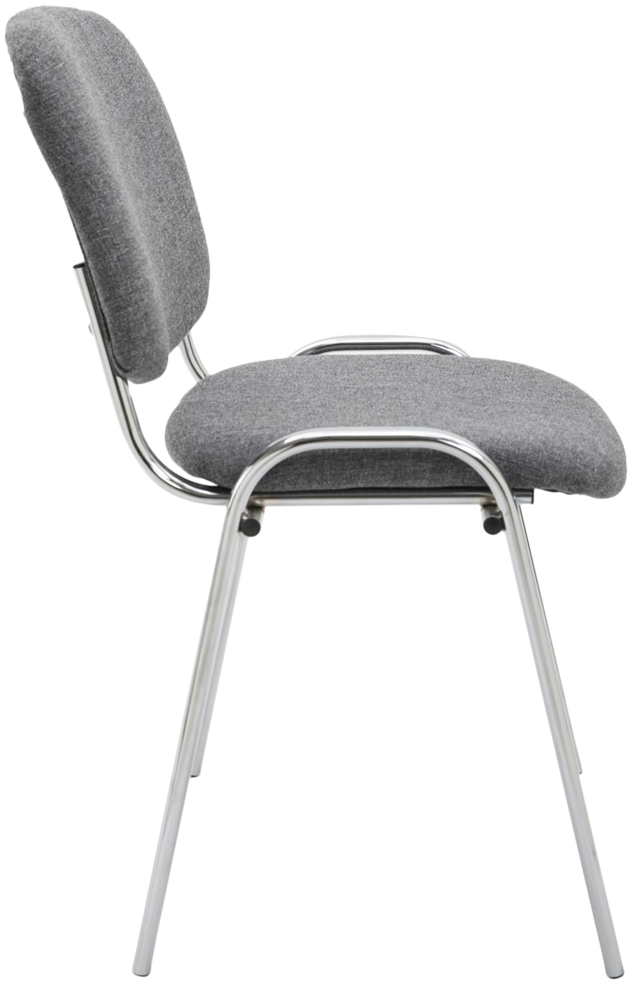 Chaise visiteur Ken support chromé tissu