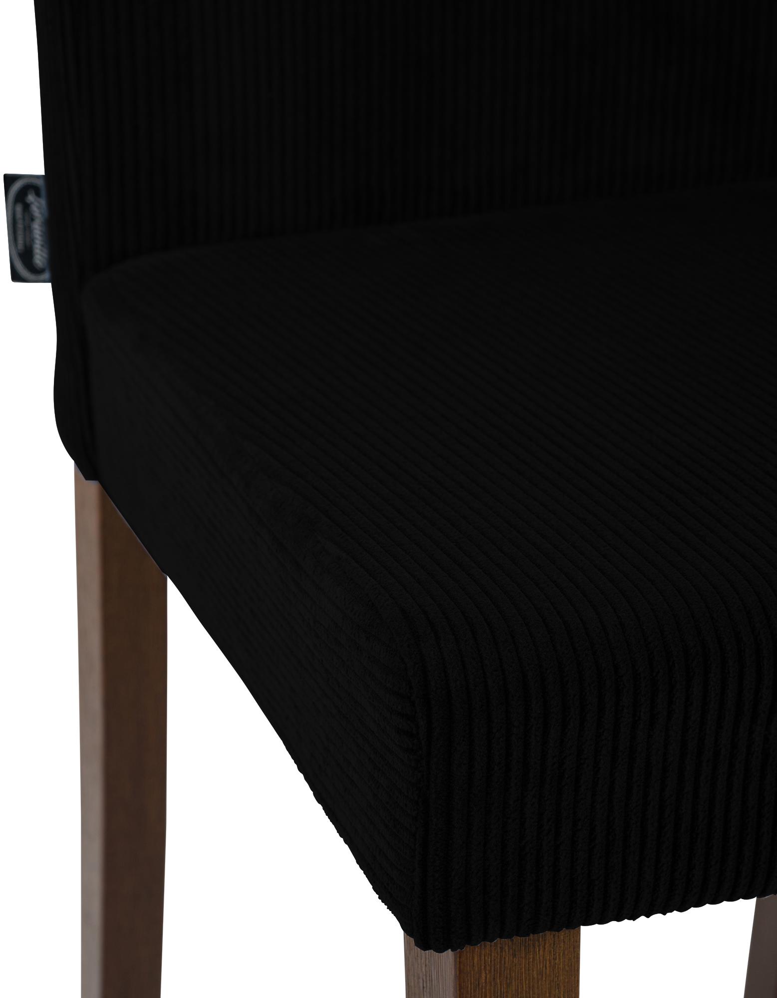 Lot de 2 chaises de salle a manger Ina en velours cotele