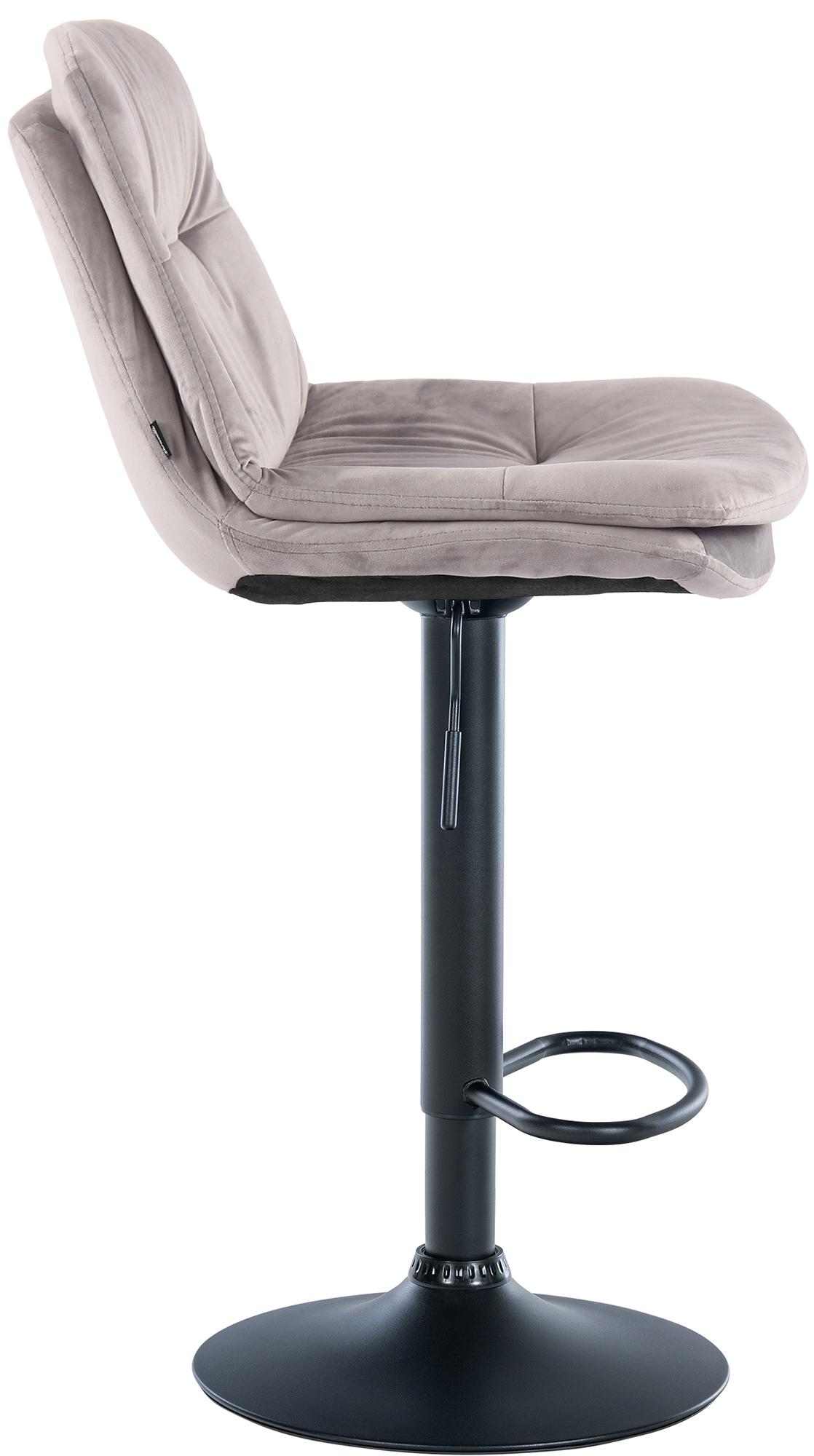 Tabouret de bar Laurel velours