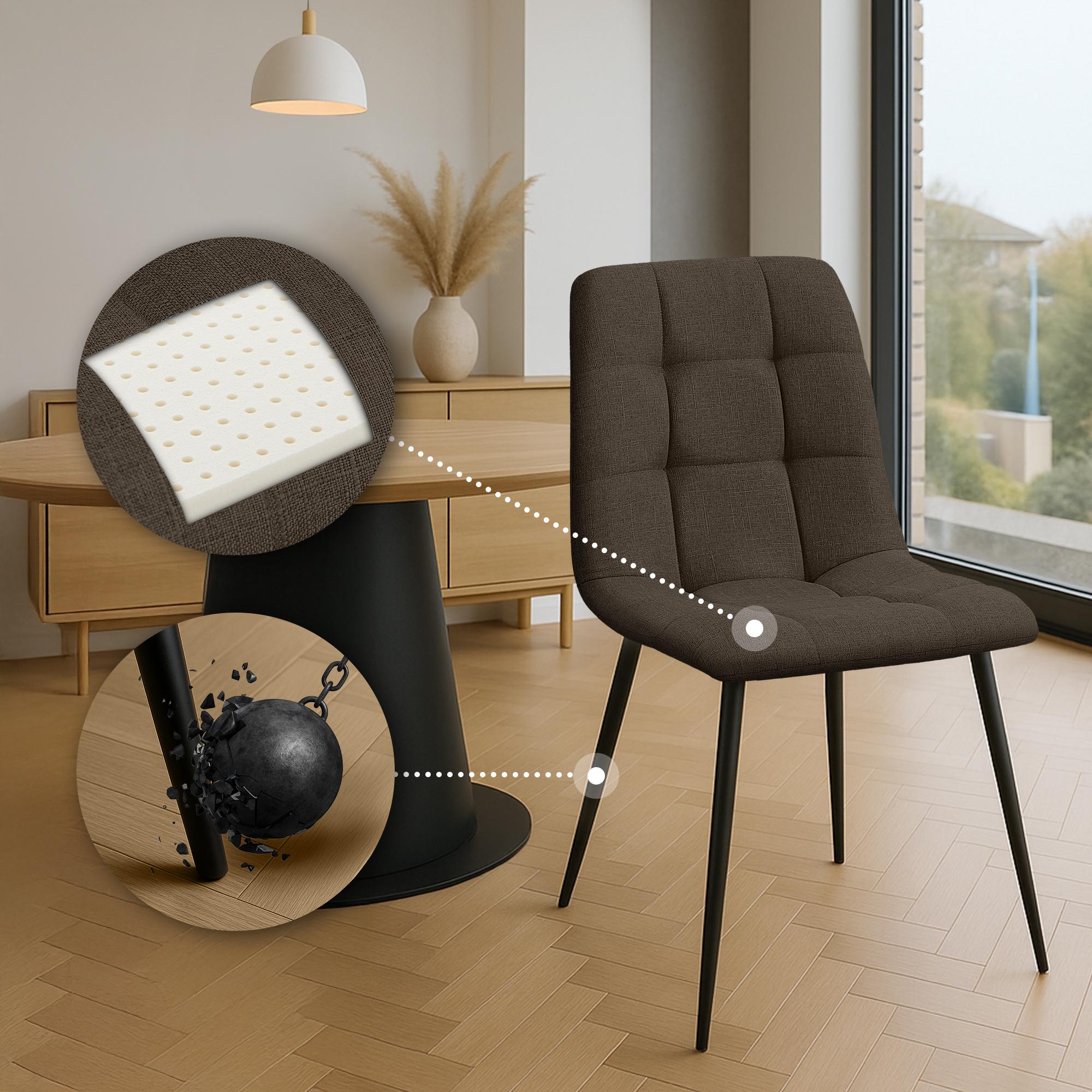 Lot de 2 chaises de salle à manger Tilde