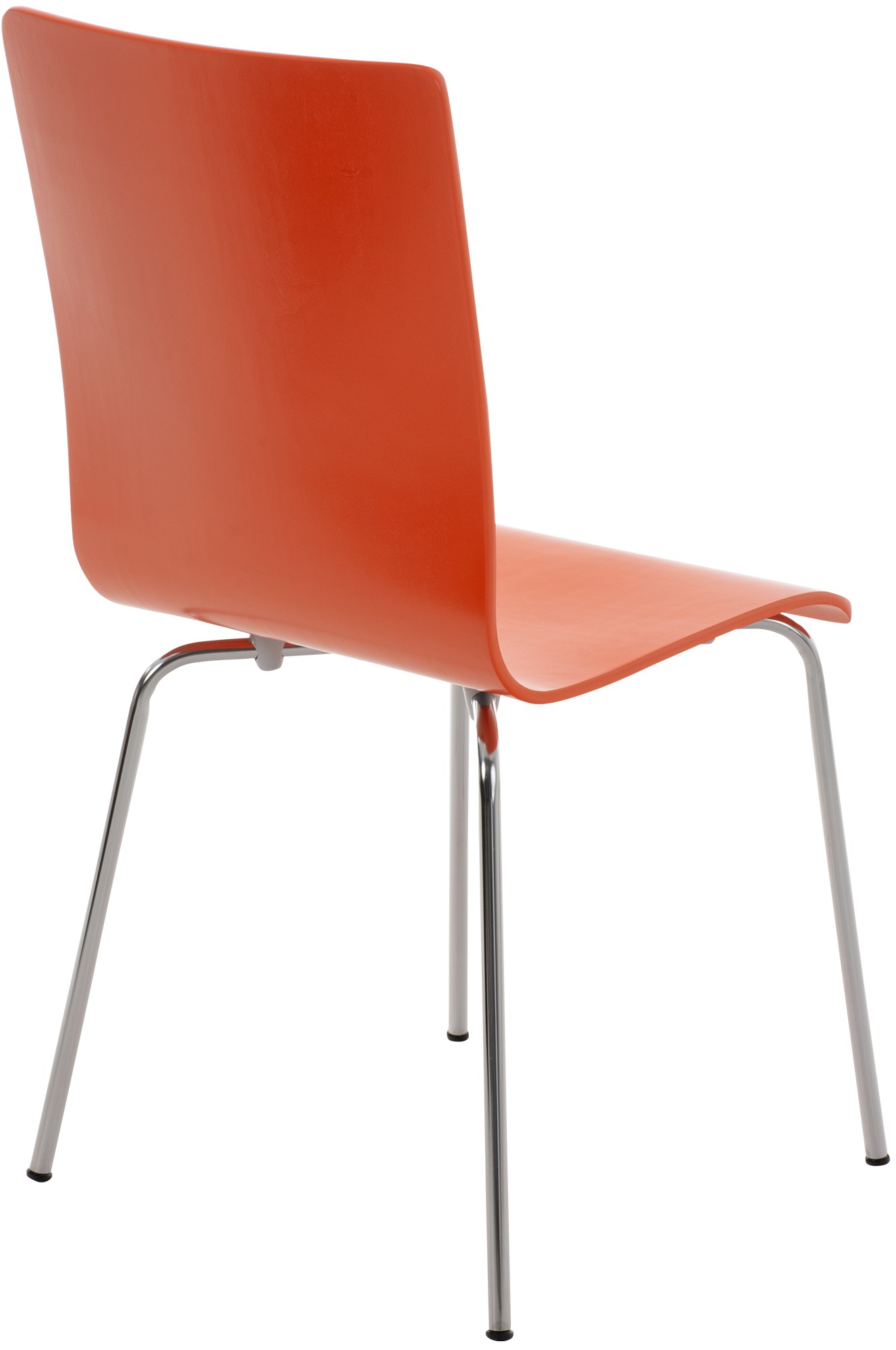 Set 2 Chaises Pepe en bois Orange