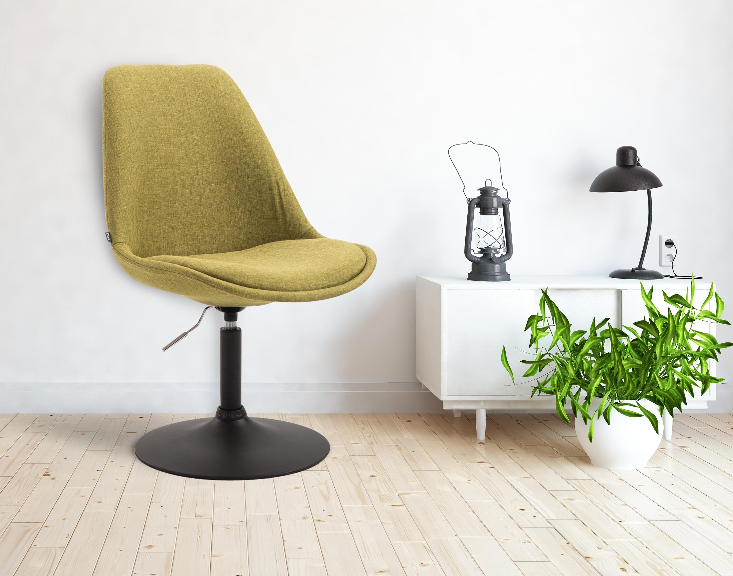 Chaise de salle à manger Maverick tissu avec pied trompette