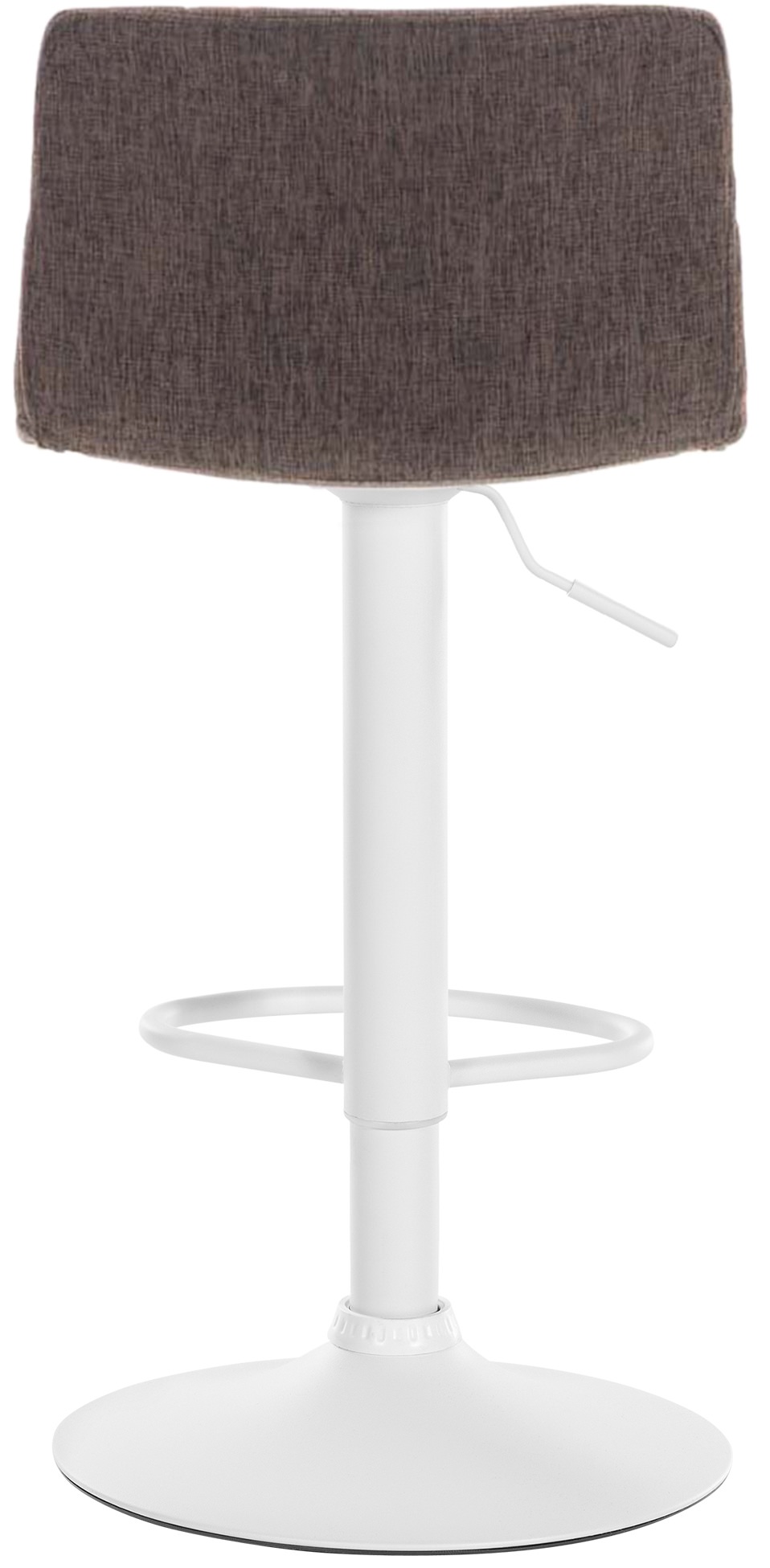 Tabouret de bar Hover Assise en Tissu Piètement Métal chromé