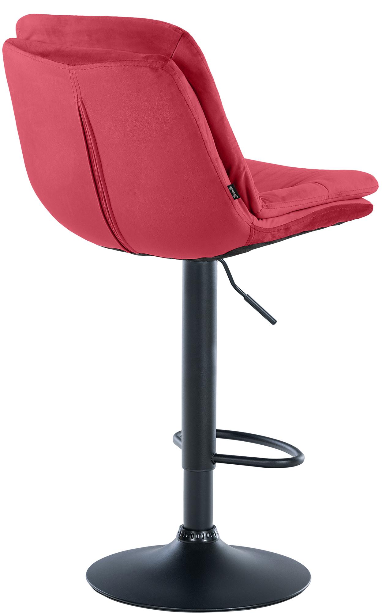Tabouret de bar Laurel velours