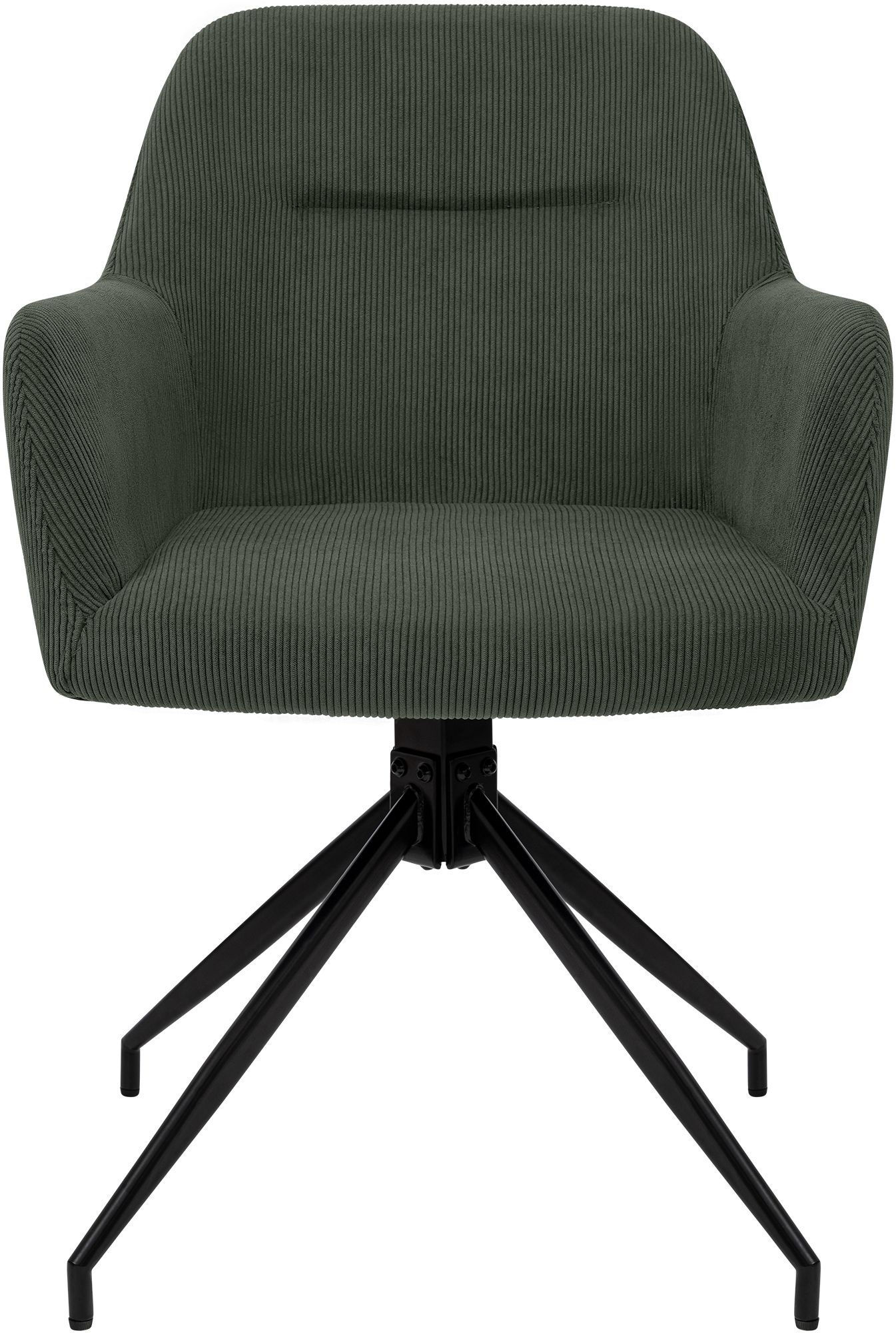 Chaise de salle à manger Merlinda en velours côtelé