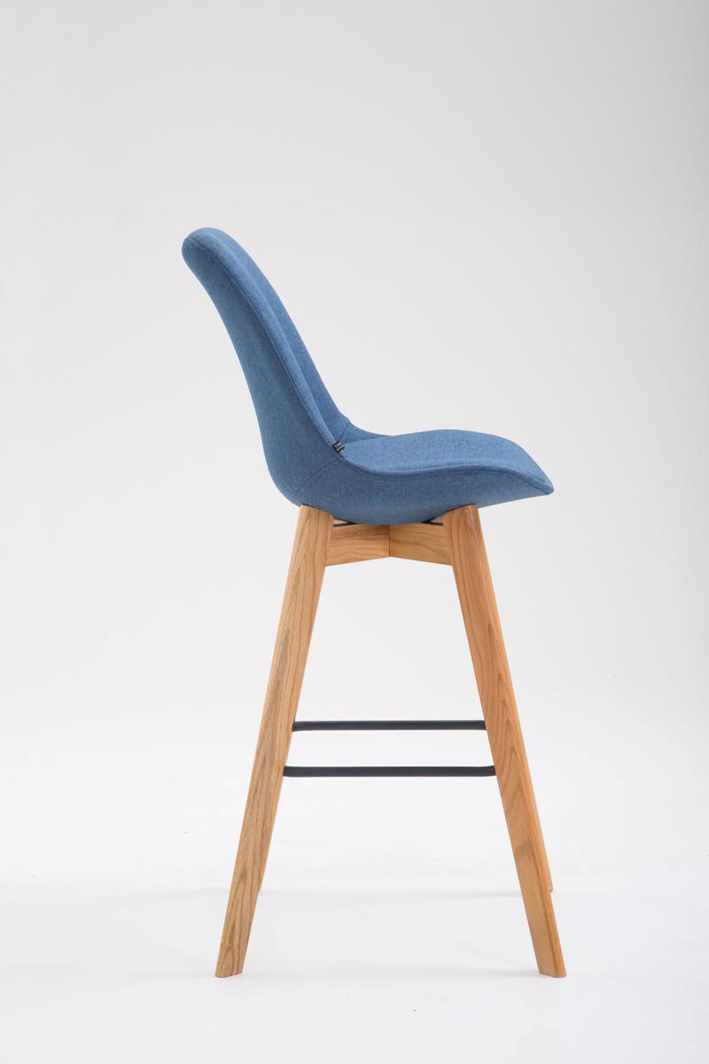 Tabouret de Metz tissu blanc