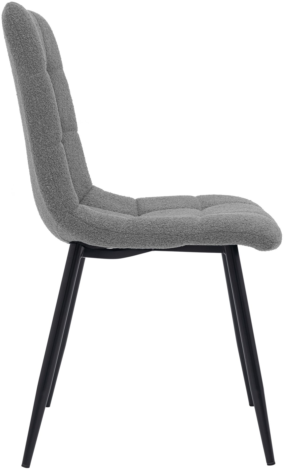 Chaise de salle a manger Antibes en tissu teddy
