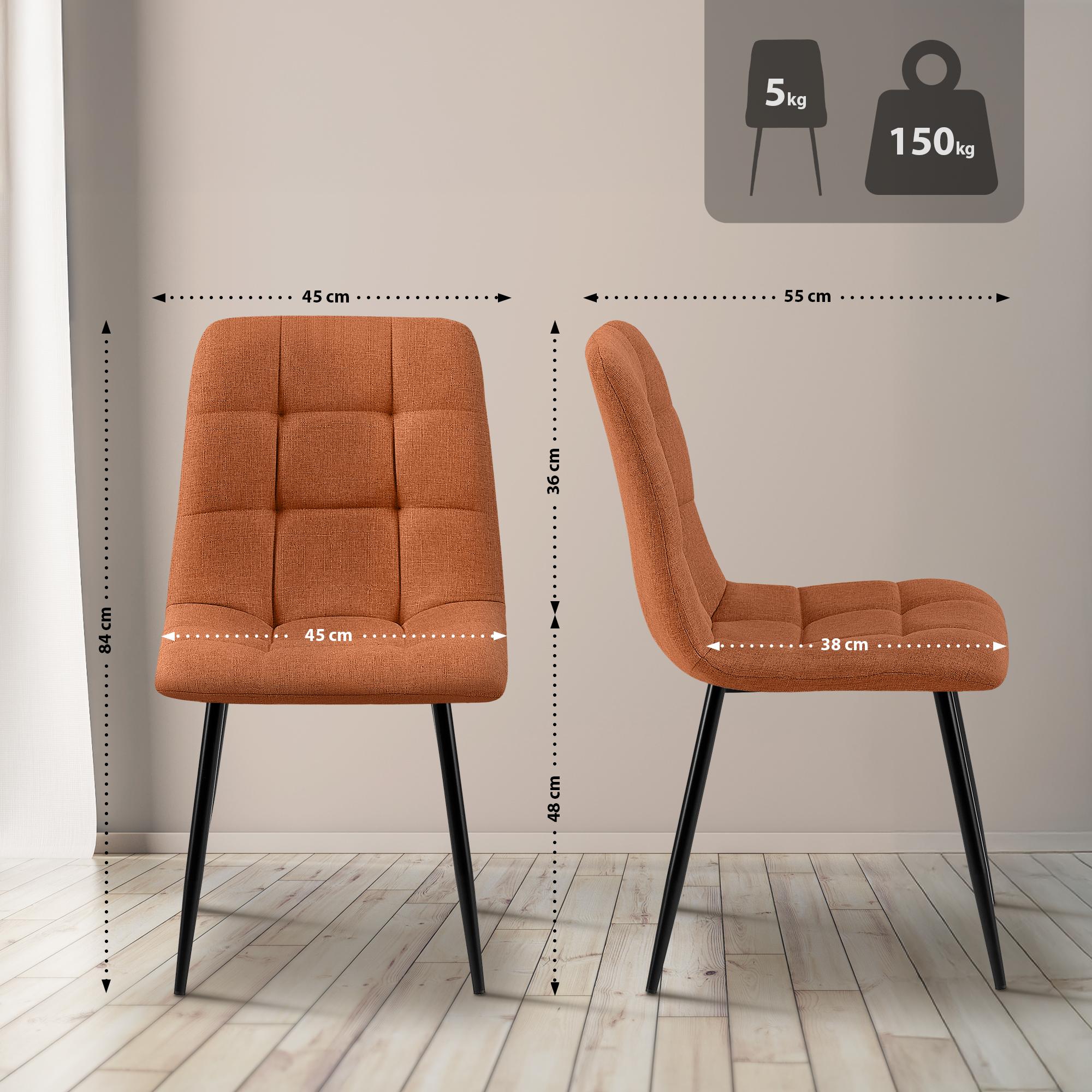 Lot de 4 chaises de salle à manger Tilde