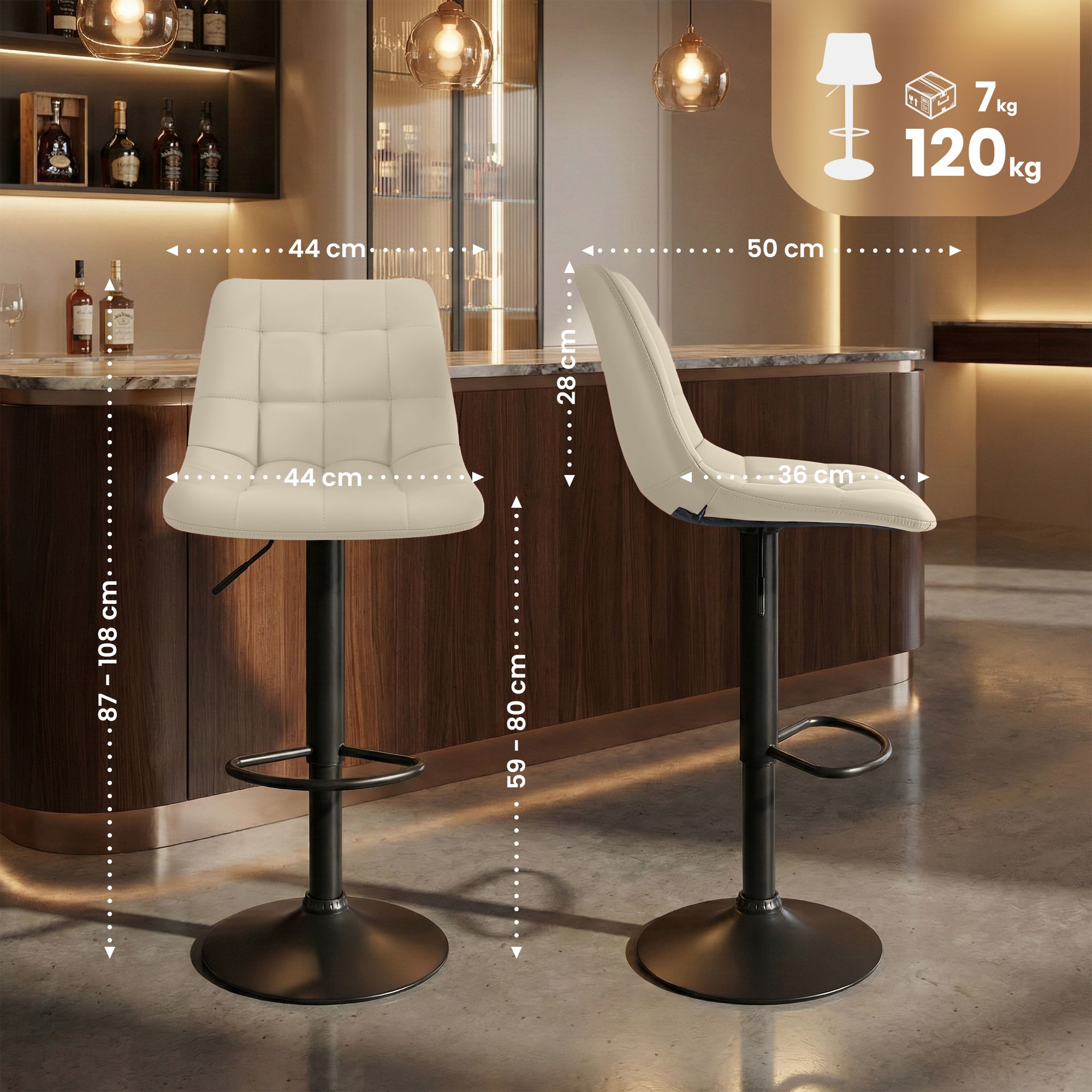 Tabouret de bar Mapun