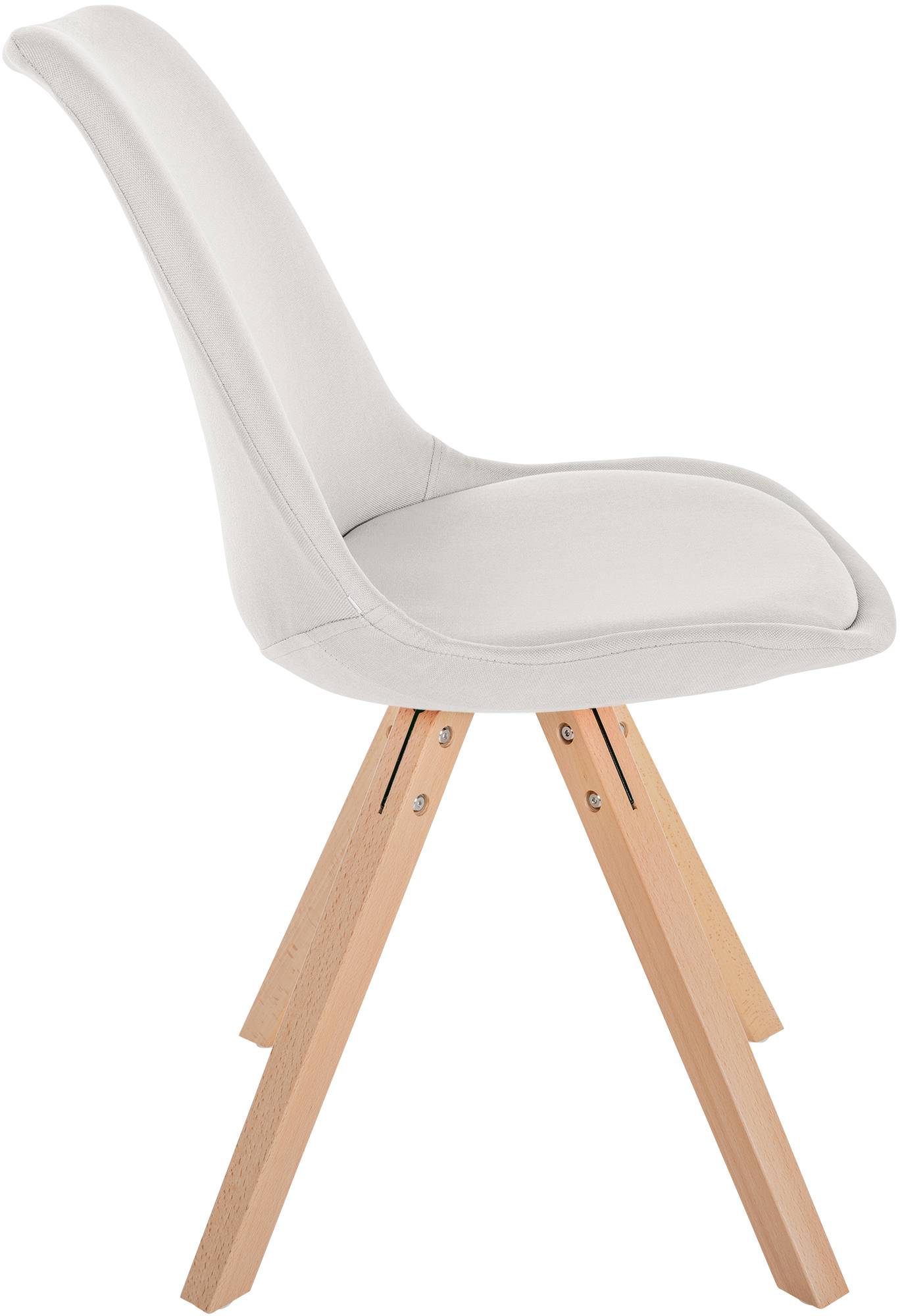 Chaise de salle à manger Sofia en Tissu avec Pieds en bois