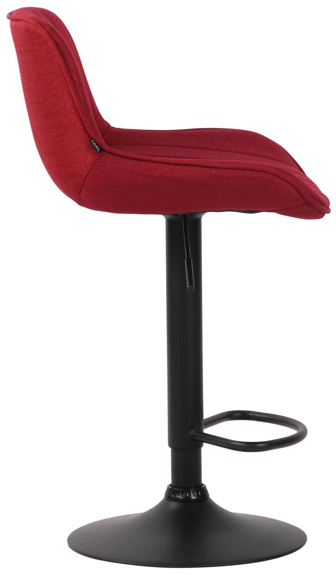 Lot de 2 Tabourets de bar Lentini en Tissu Pied trompette en Métal