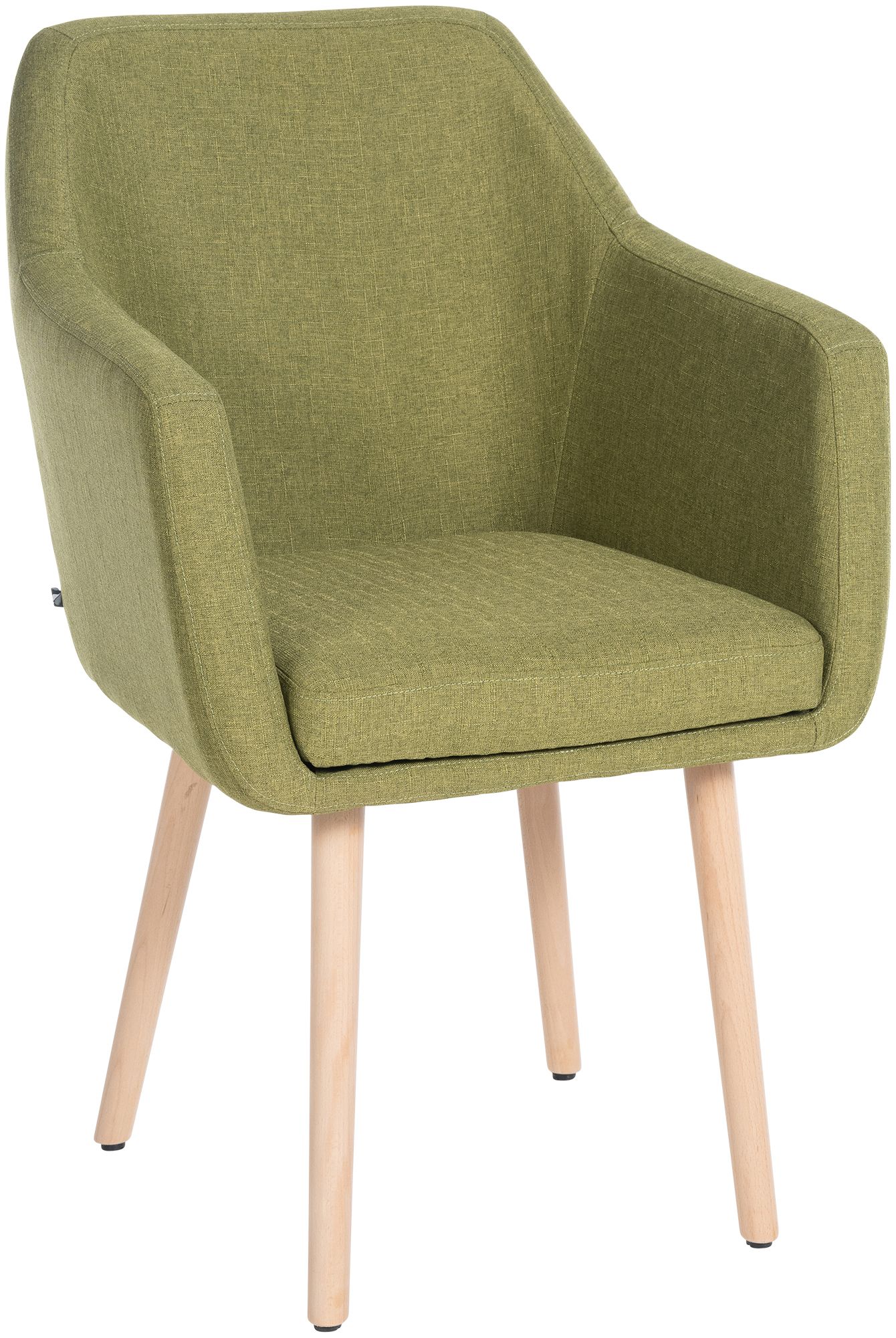 Chaise de salle à manger Utrecht en tissu avec pieds en bois