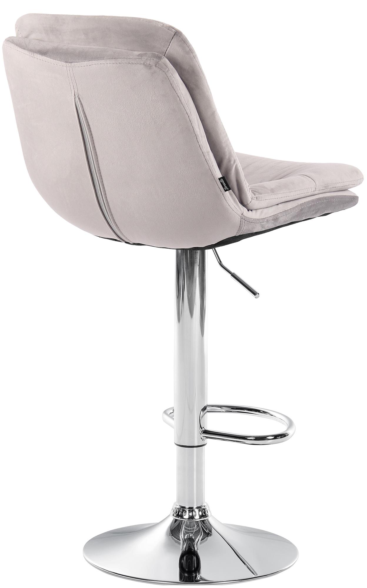 Tabouret de bar Laurel velours