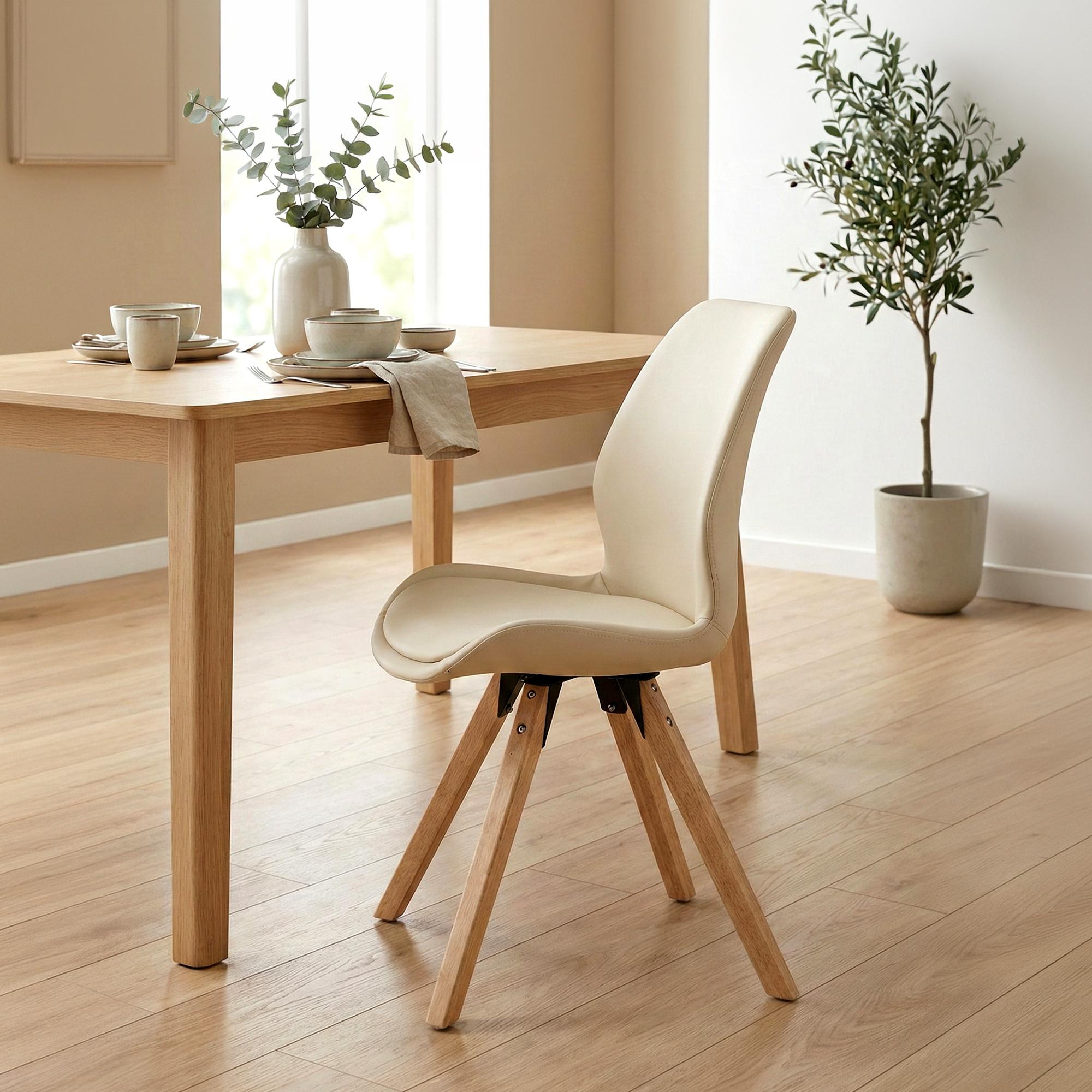 Lot de 2 chaises de salle a manger Luna