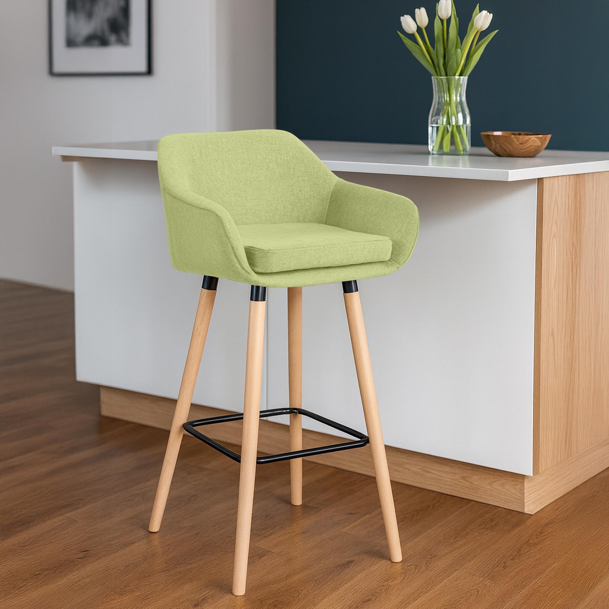 Tabouret de bar Grant en tissu