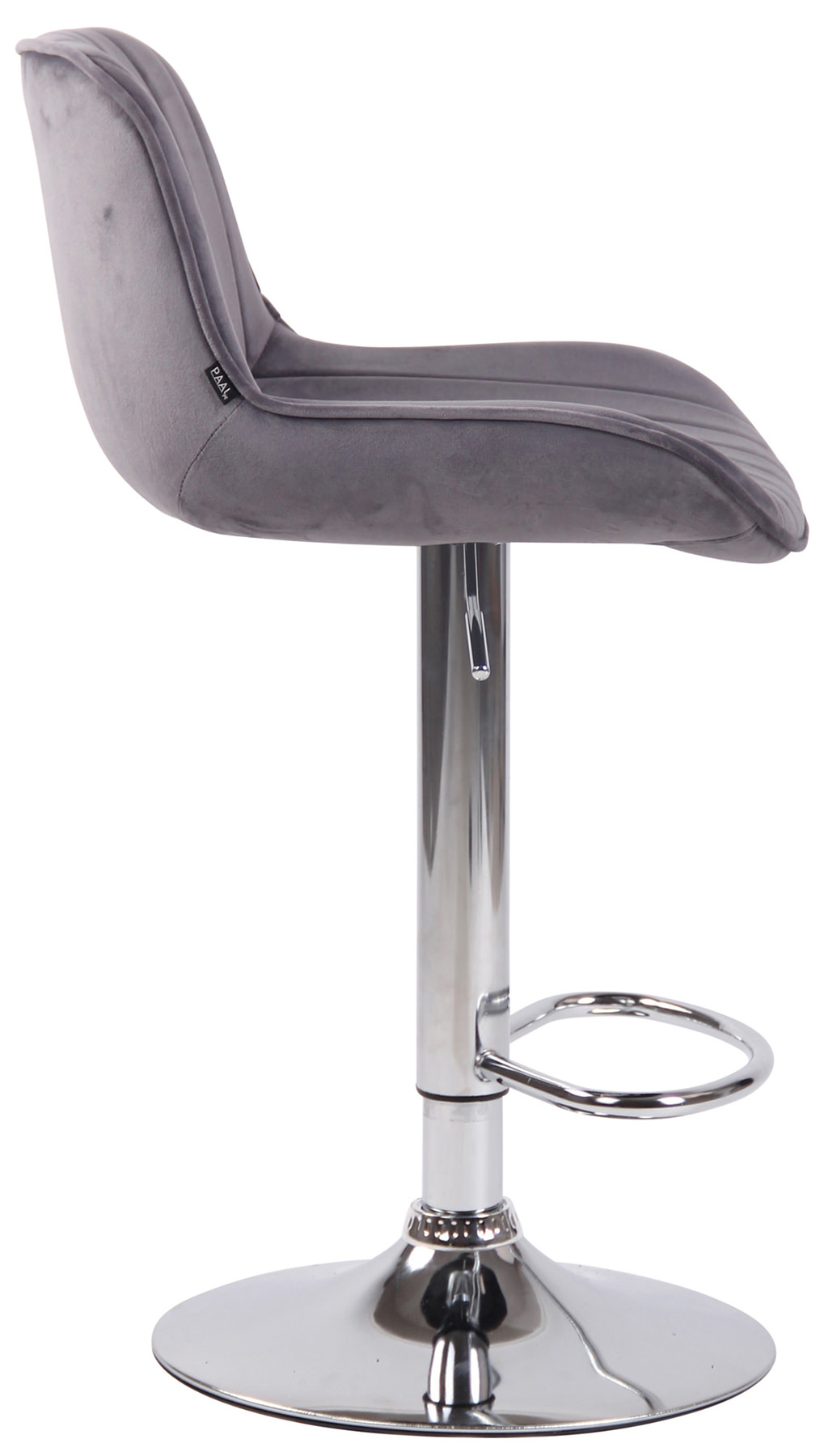 Lot de 2 Tabourets de bar Lentini en Velours Pied trompette en Métal