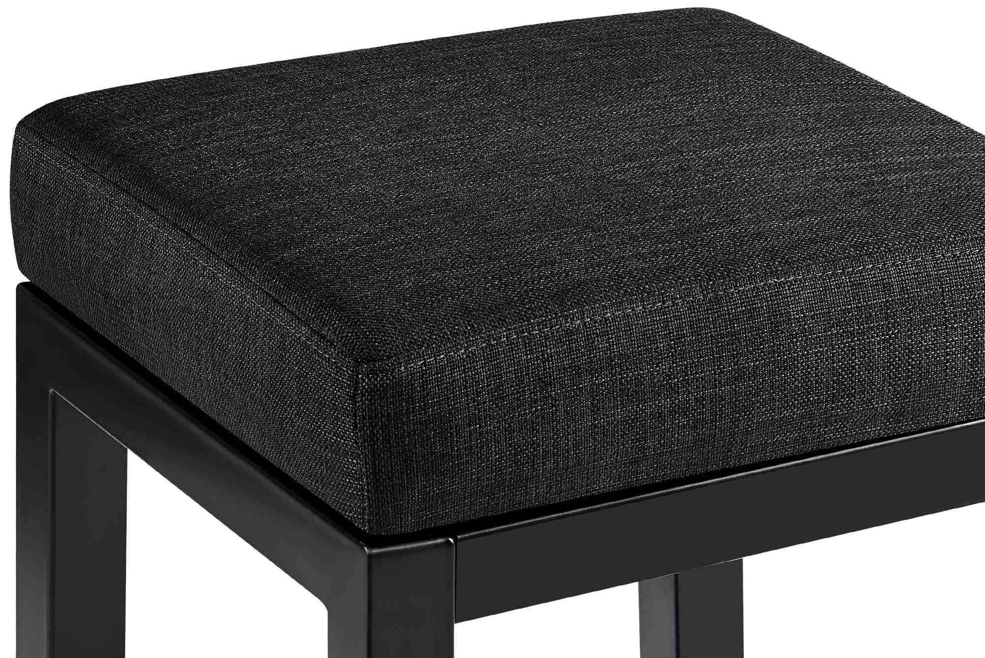 Tabouret de bar Taylor hauteur d'assise 83 cm piètement métal noir