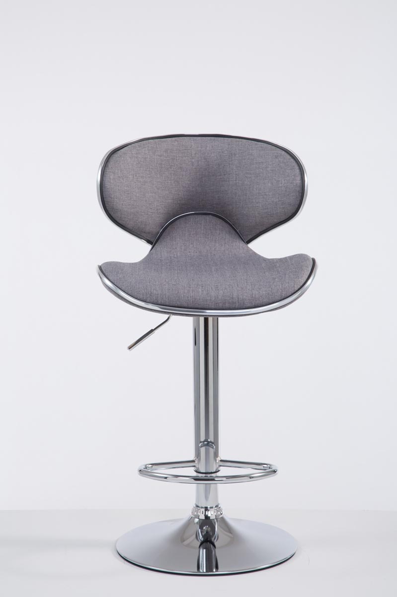 Tabouret de bar Las Vegas V2 en tissu avec pied en métal