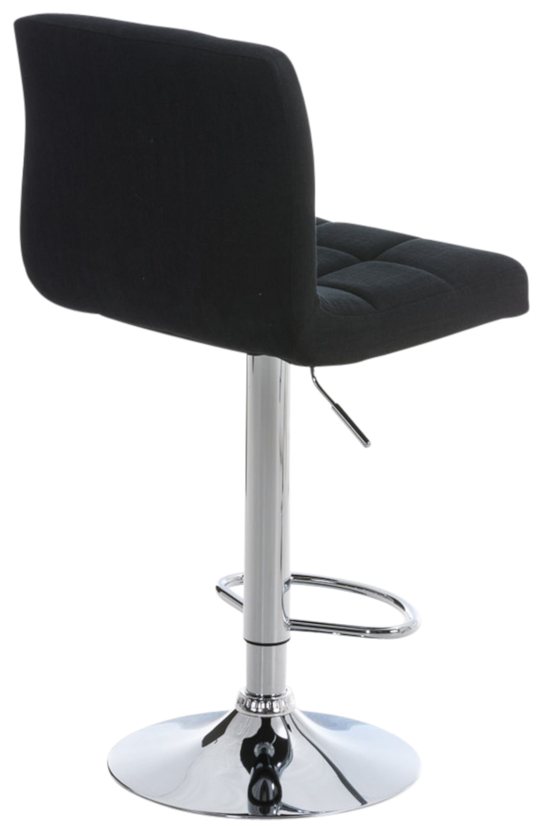 Lot de 2 Tabourets de bar Peru en Tissu Piètement Métal Pivotant et Ajustable