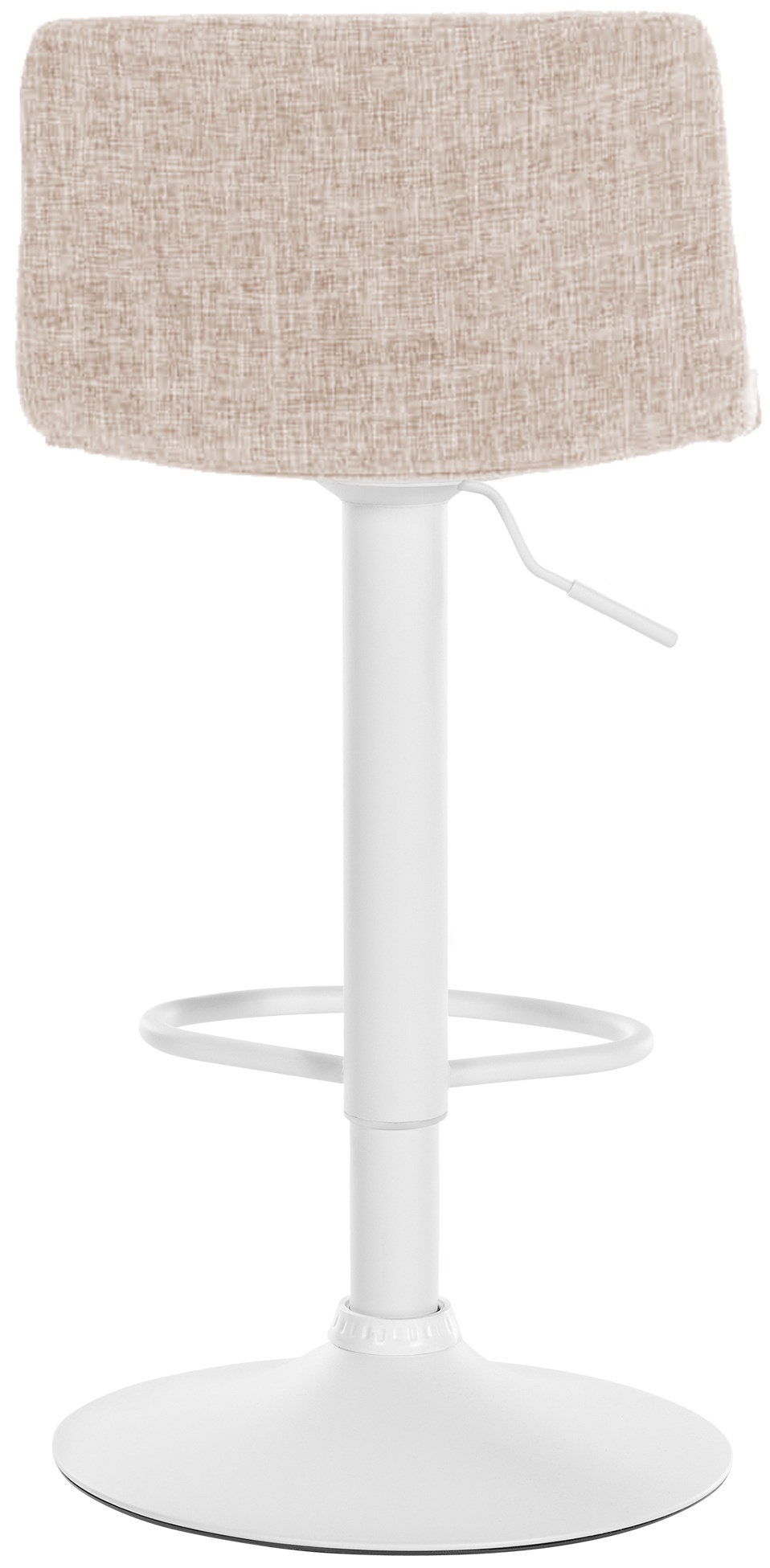 Tabouret de bar Hover Assise en Tissu Piètement Métal chromé