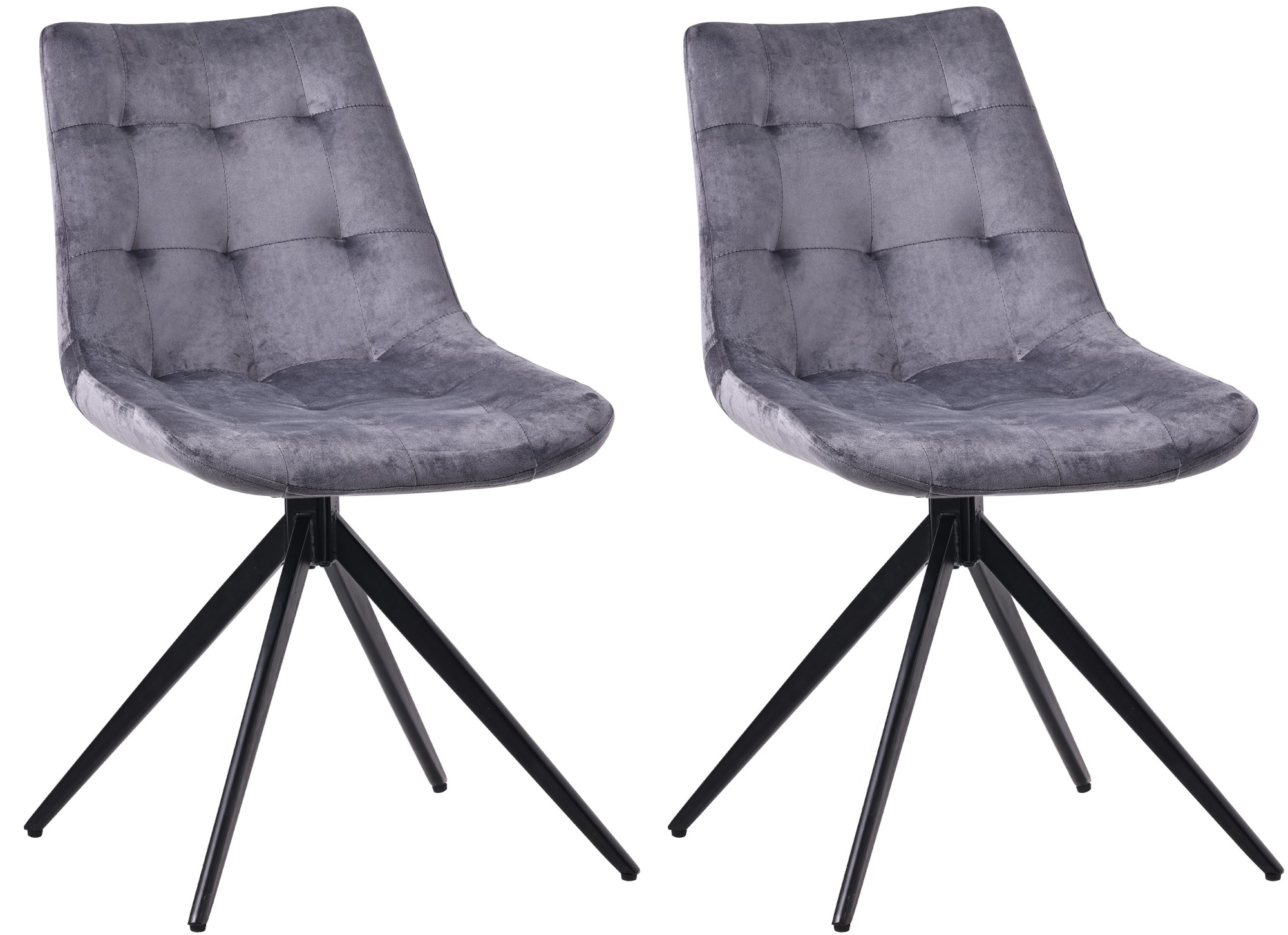 Lot de 2 chaises de salle à manger Merna