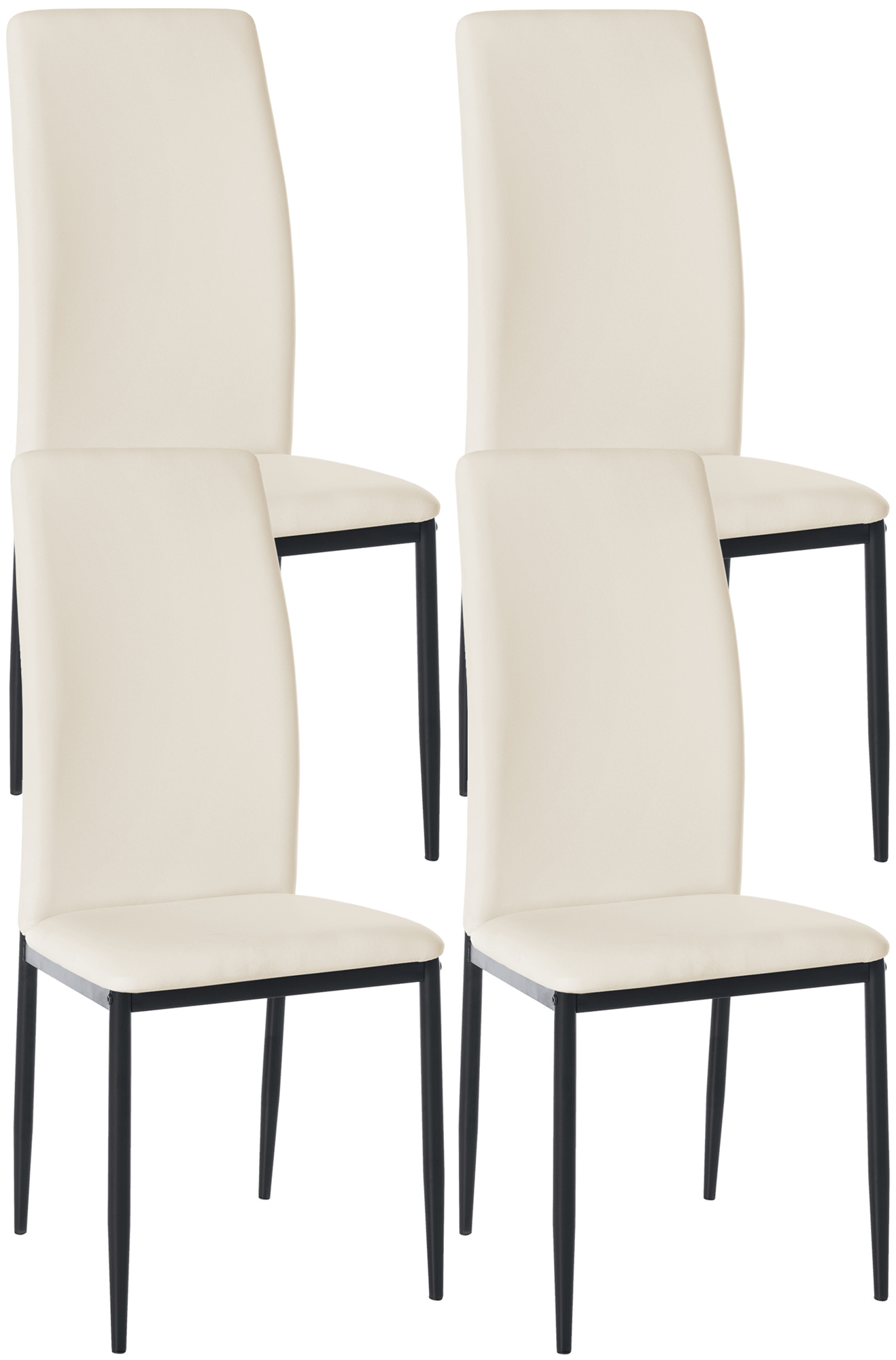 Lot de 4 chaises de salle à manger Savino