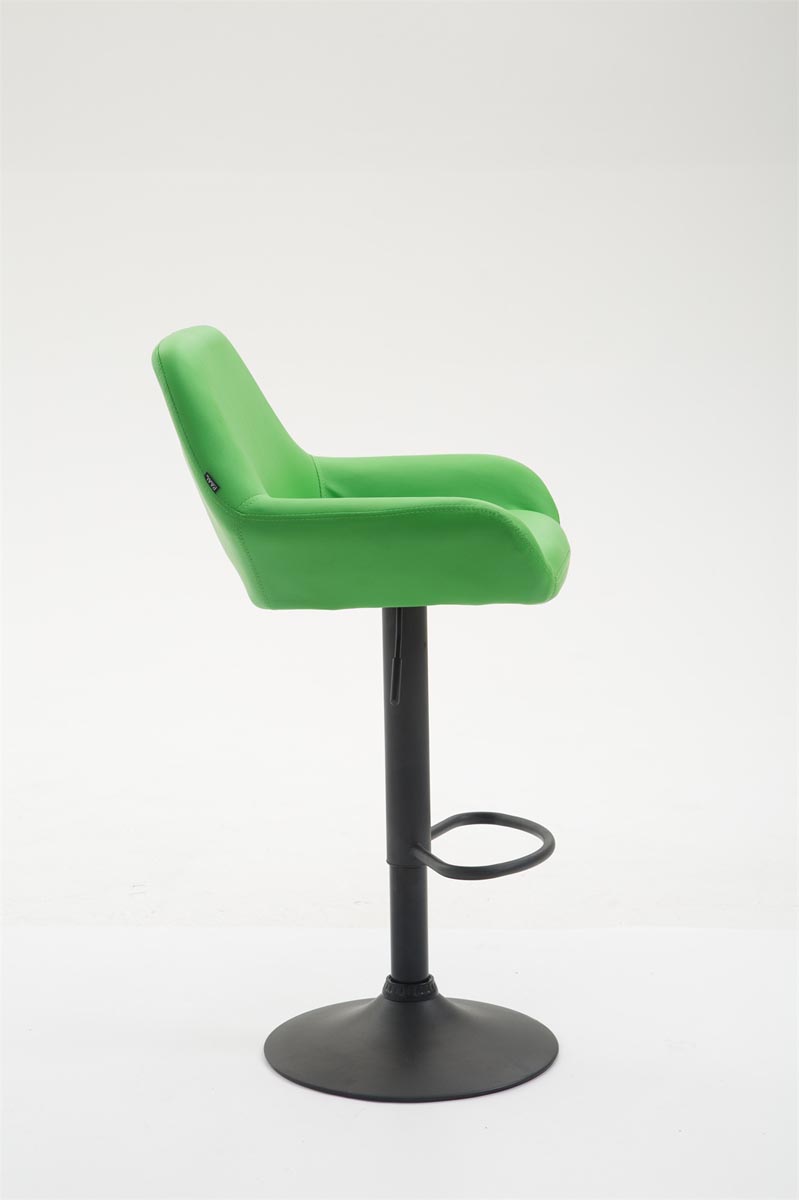 Tabouret de bar Braga similicuir avec pied en métal