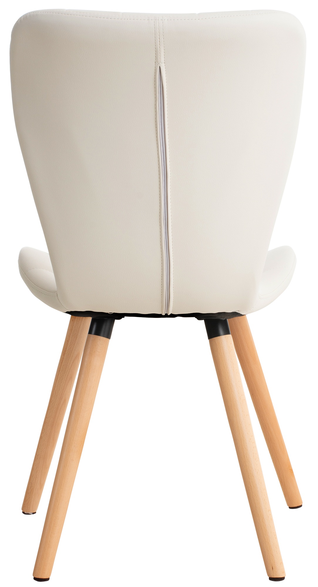 Chaise de salle à manger Elda en similicuir