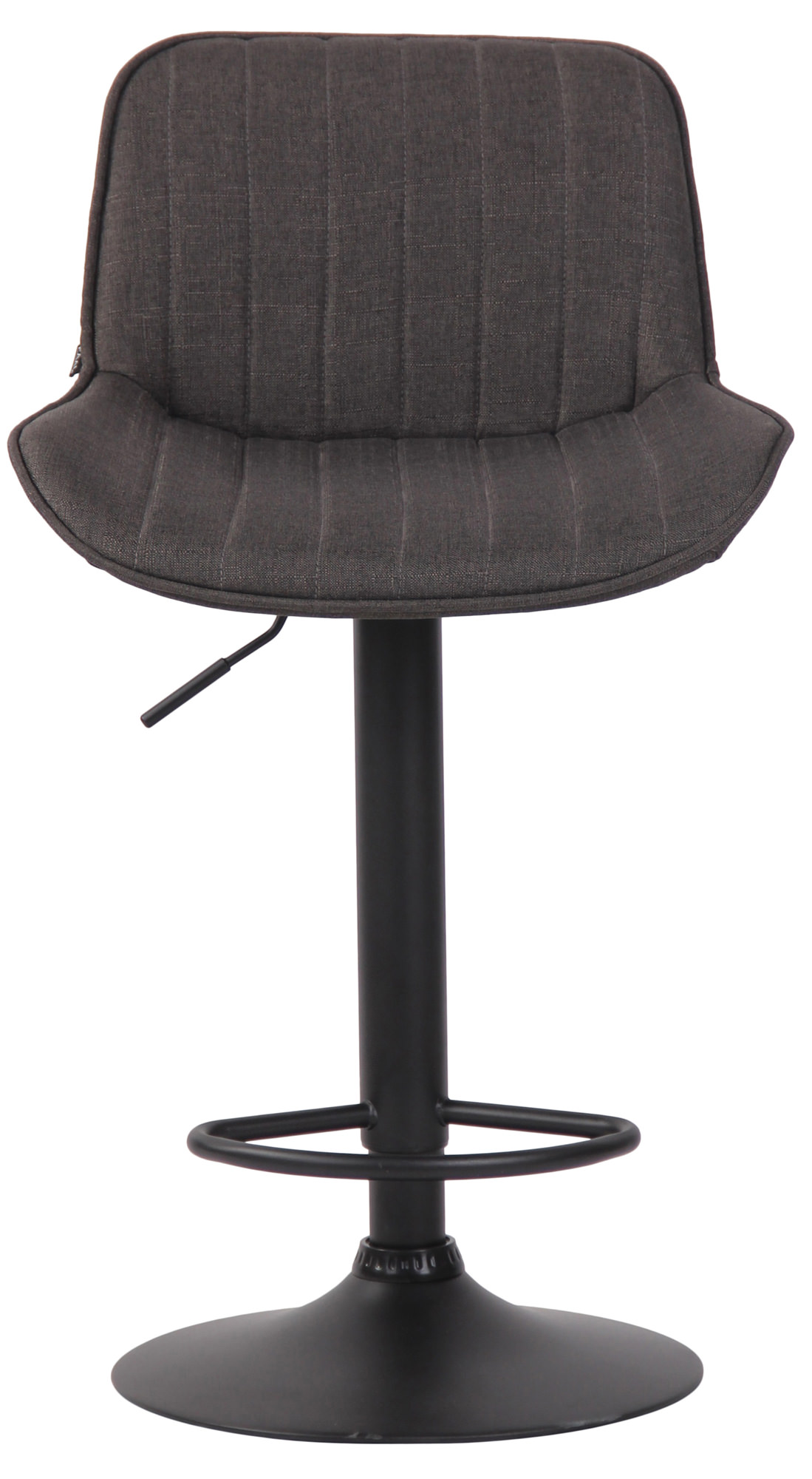 Tabouret de bar Lentini en Tissu avec Piètement trompette en Métal