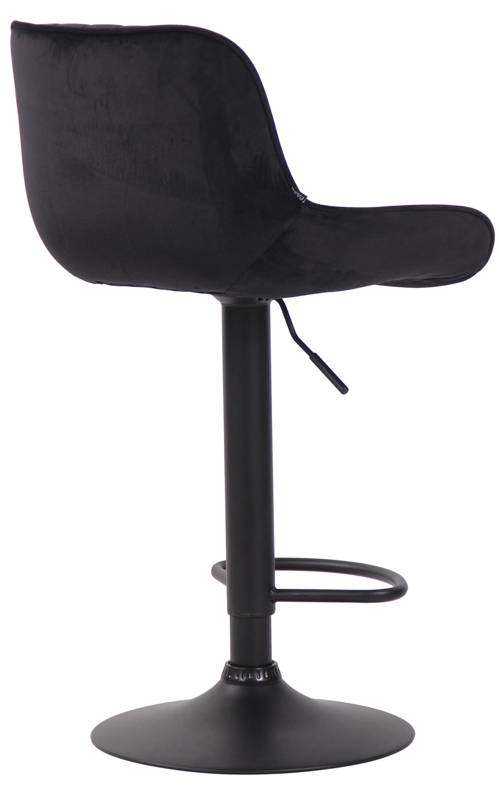 Lot de 2 Tabourets de bar Lentini en Velours Pied trompette en Métal