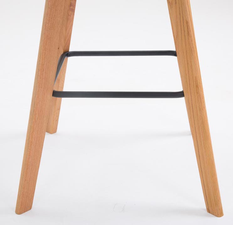 Lot de 2 tabourets de bar Metz avec assise en plastique