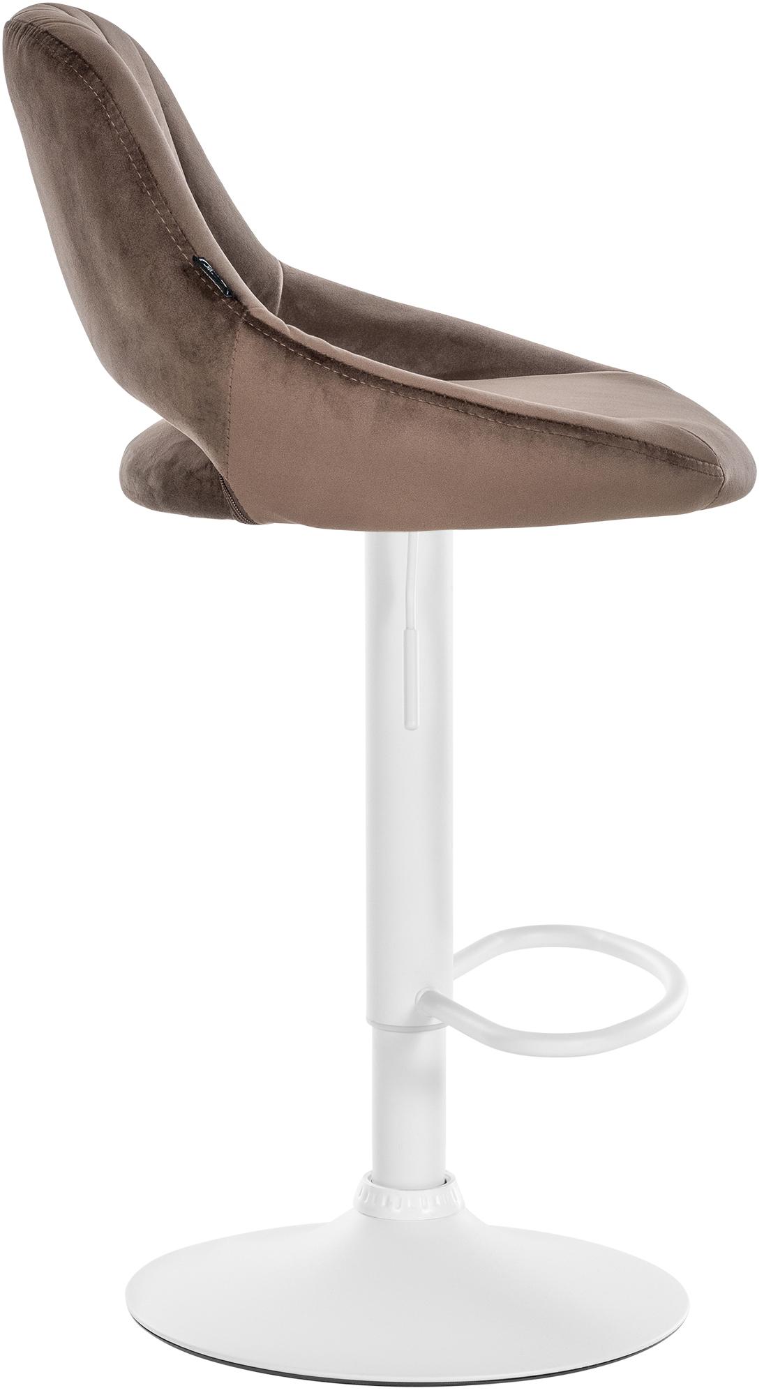 Tabouret de bar Milet en velours