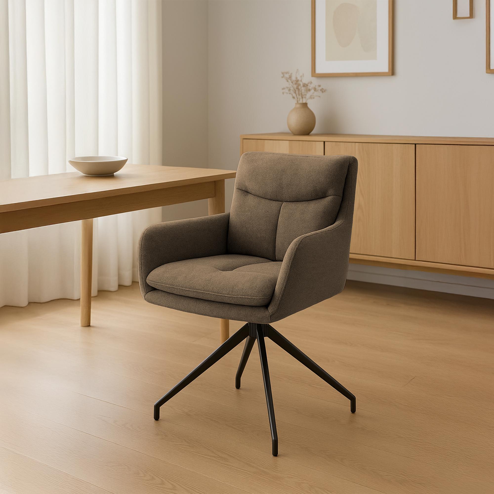 Chaise de salle à manger Somers Tissu