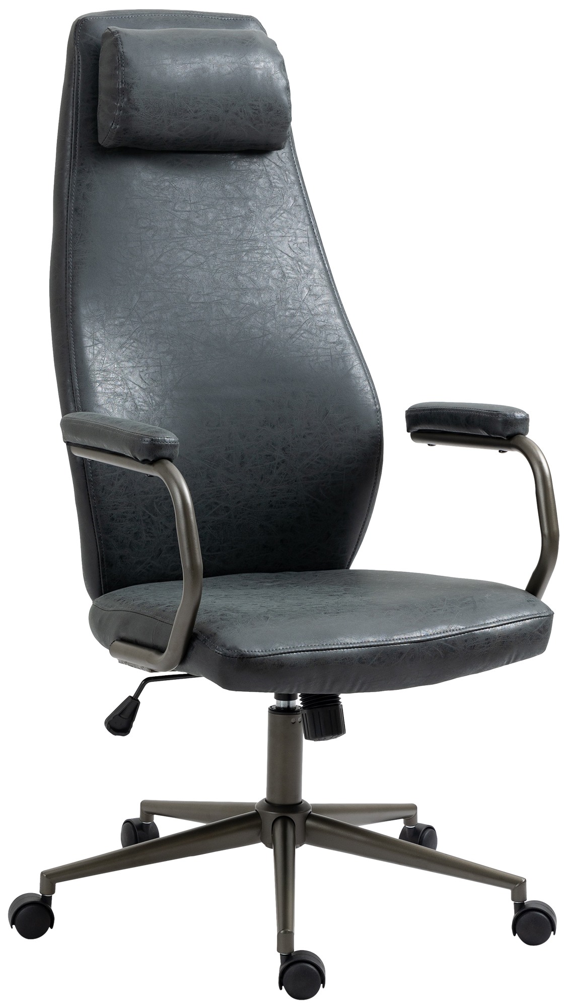 Fauteuil de bureau Pocatello en similicuir ajustable et pivotant