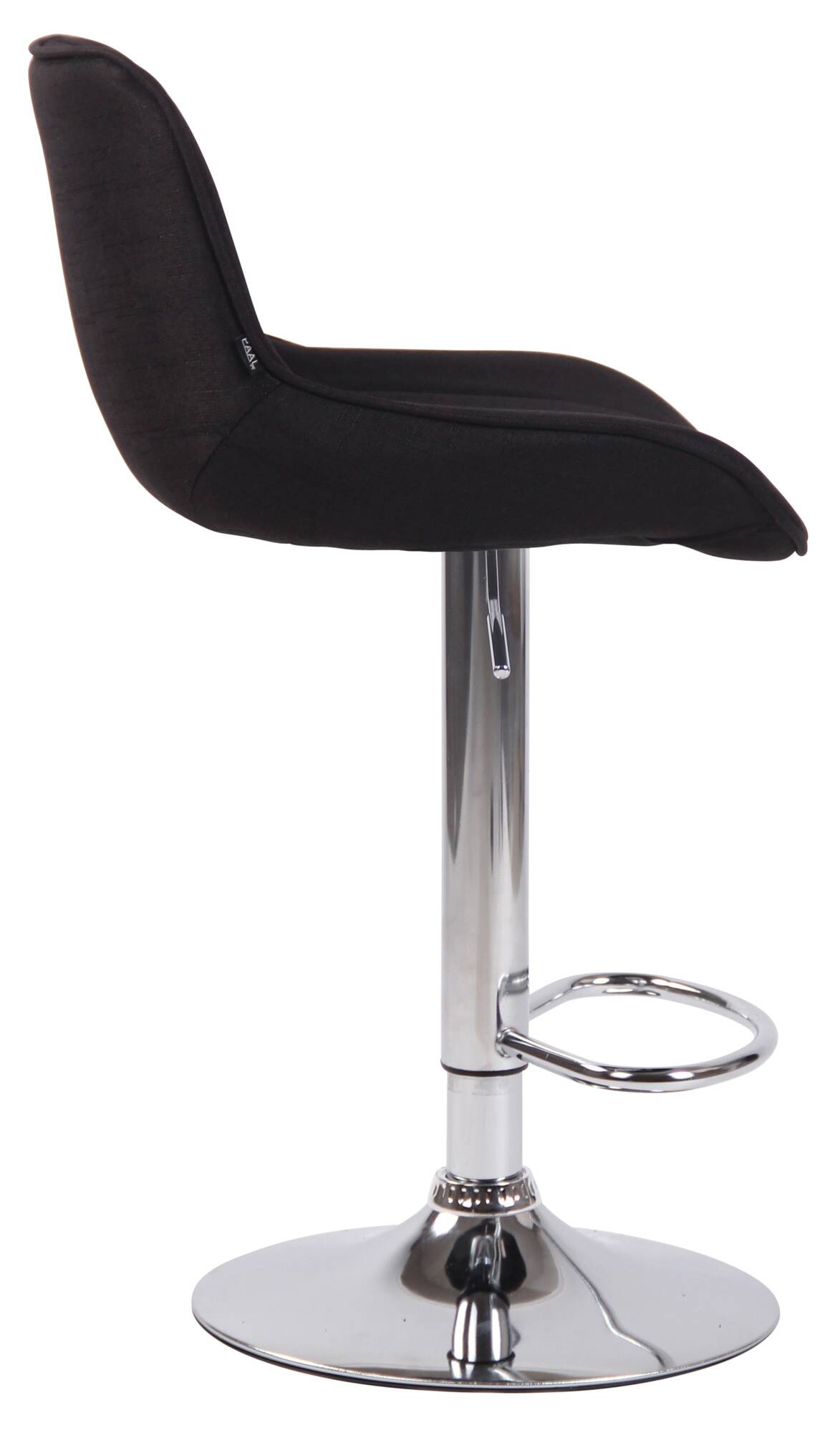 Lot de 2 Tabourets de bar Lentini en Tissu Pied trompette en Métal