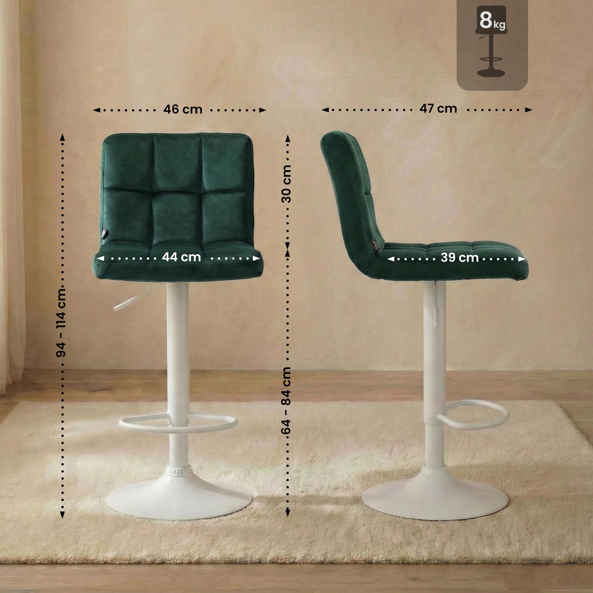 Tabouret de Bar Peru Velours