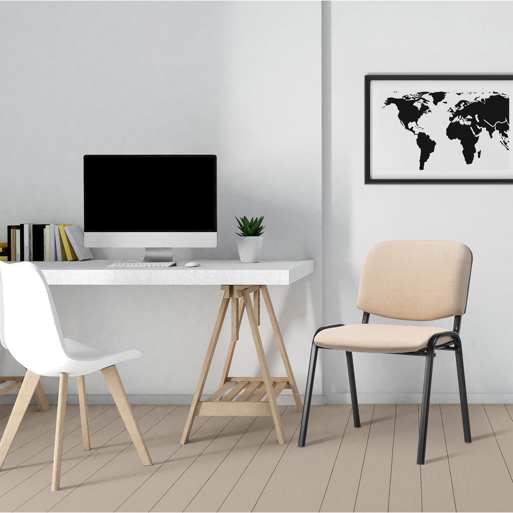 Chaise visiteur Ken tissu