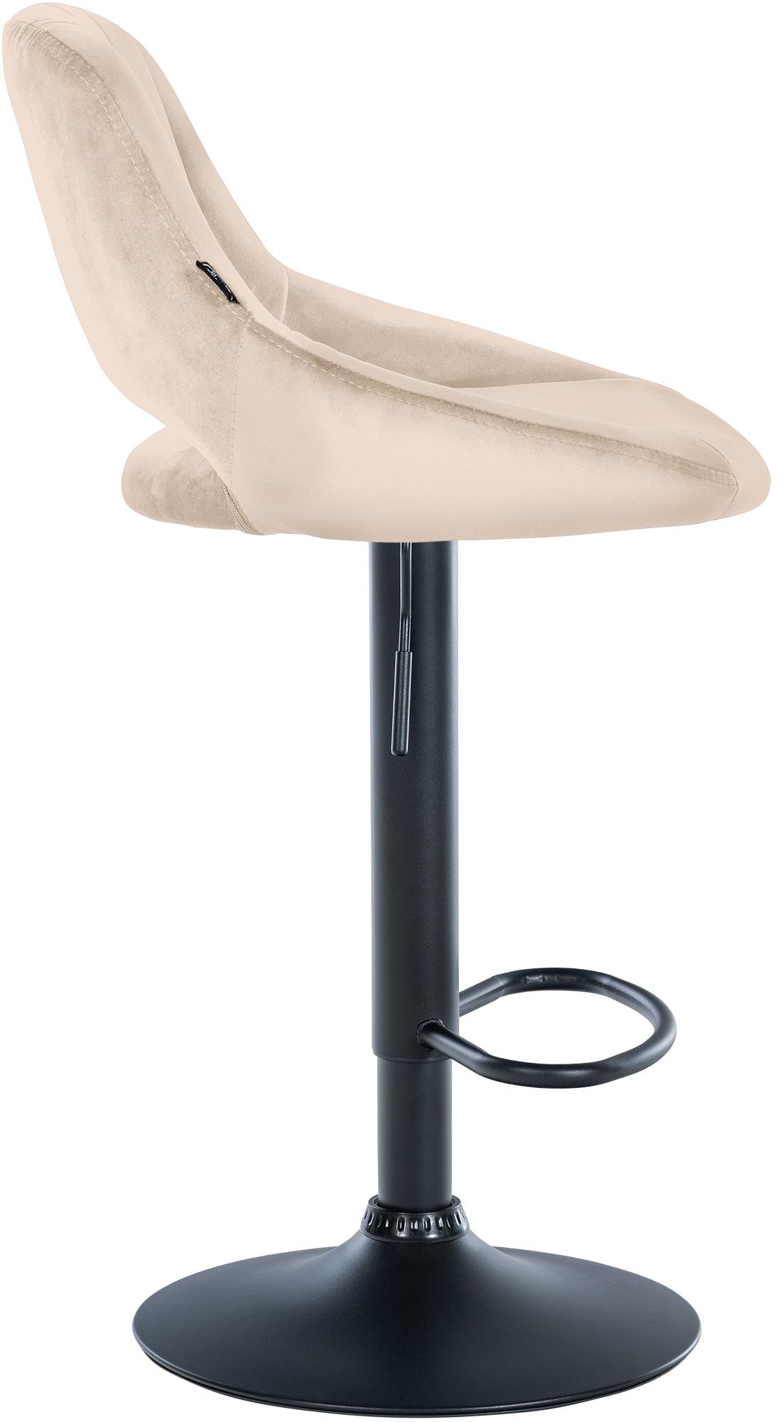 Lot de 2 tabourets de bar Milet en velours