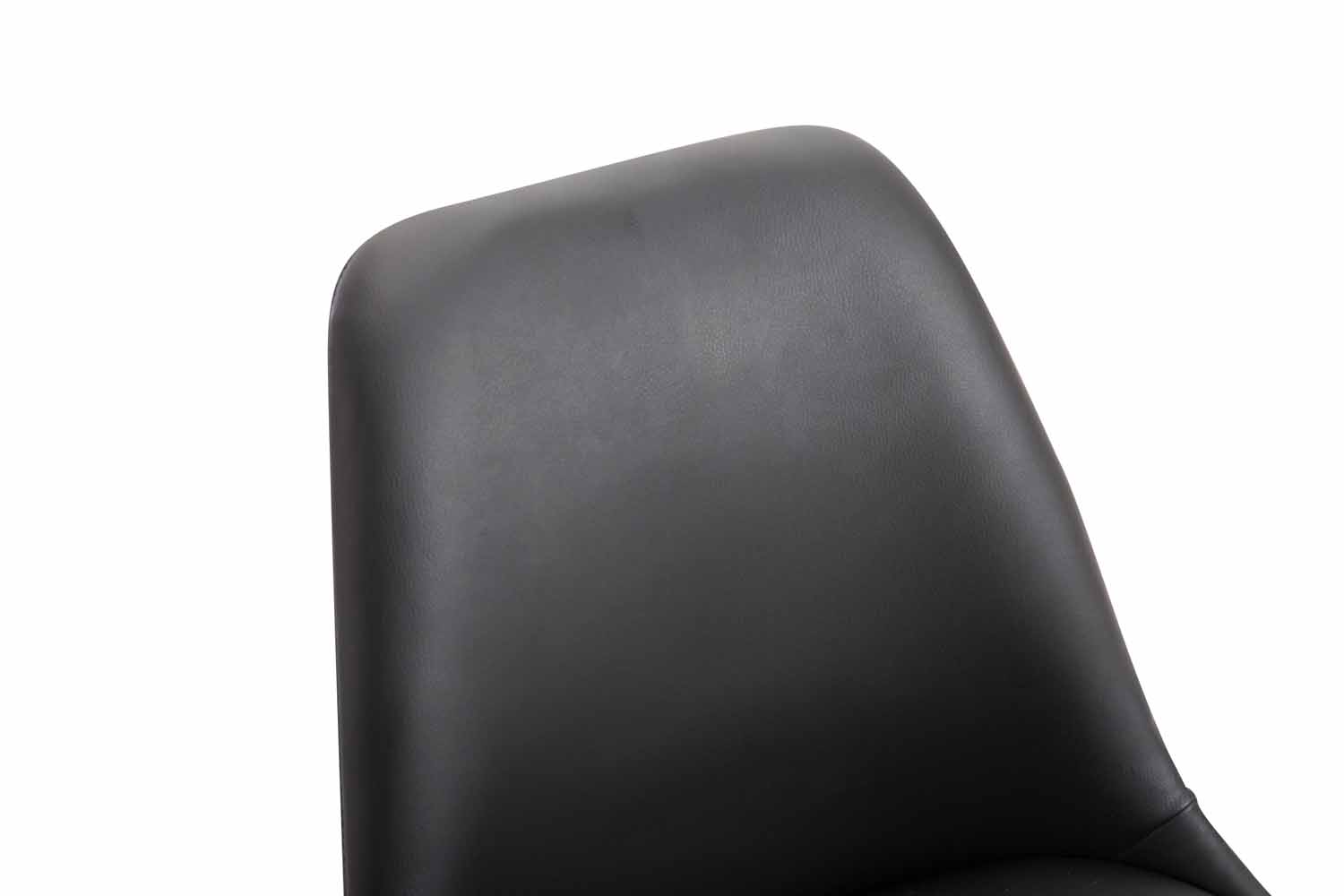 Chaise de salle à manger Maverick en similicuir avec pied trompette