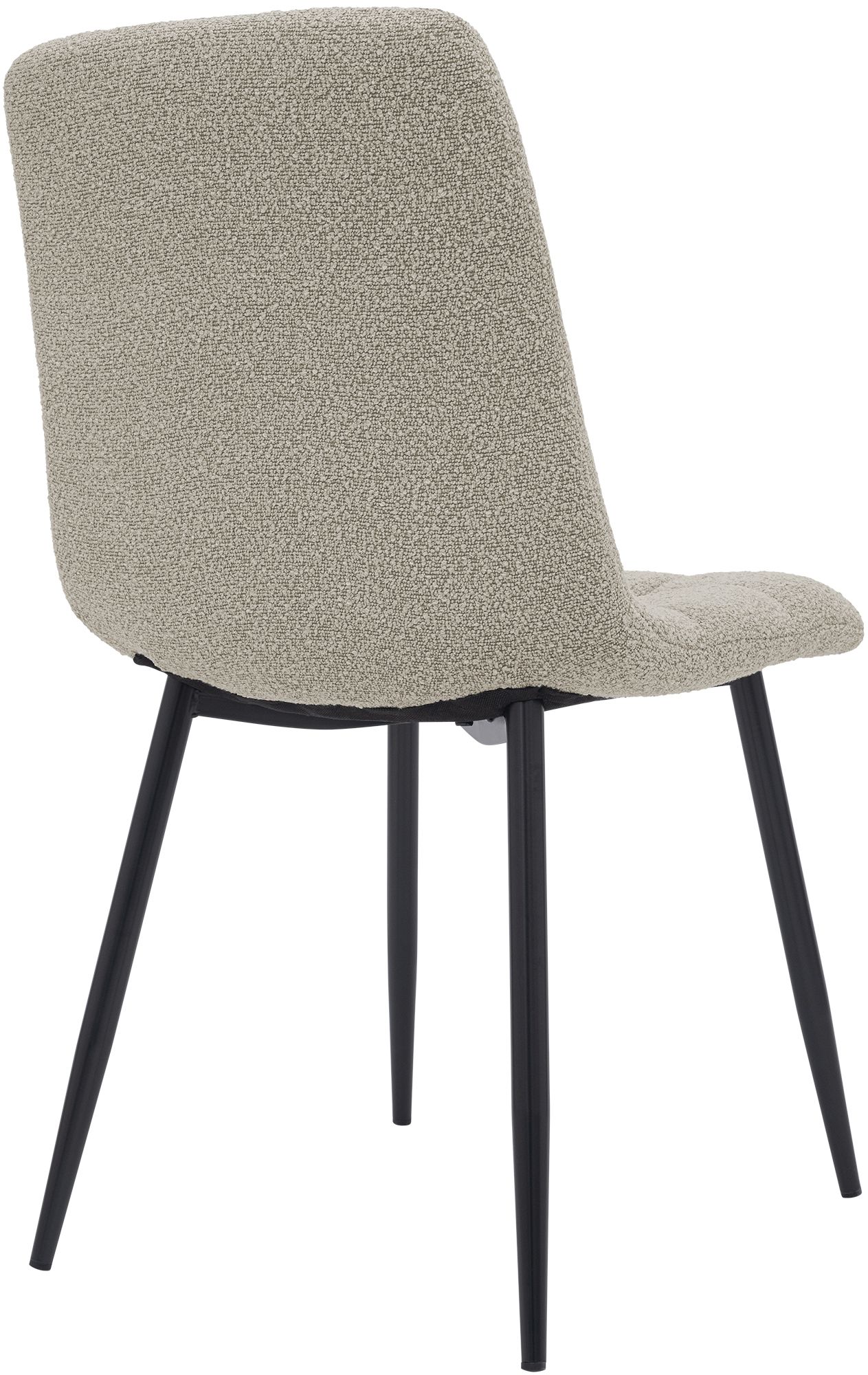 Chaise de salle a manger Antibes en tissu teddy