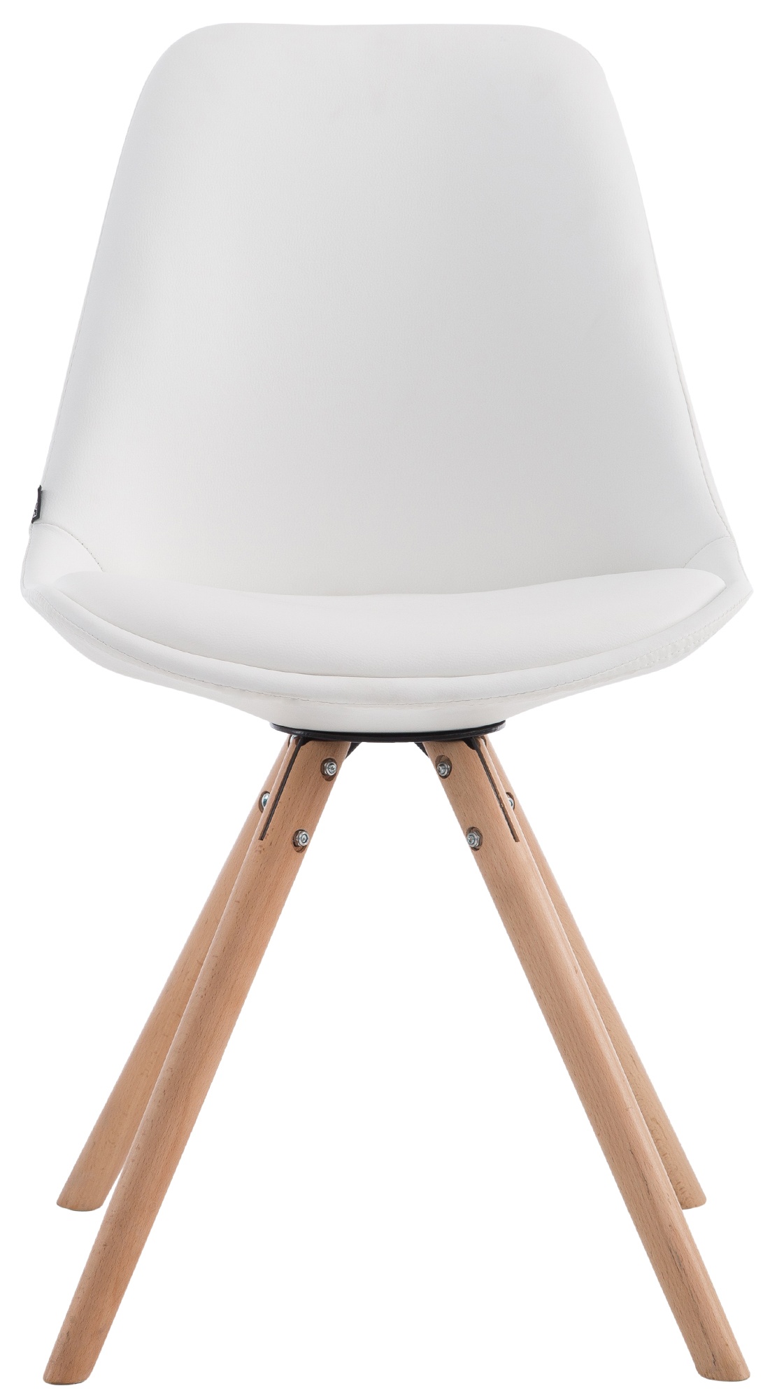 Chaise visiteur LAVAL similicuir pieds ronds