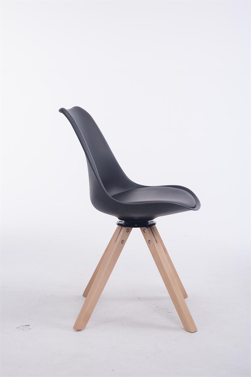 Chaise de salle à manger Troyes Pivotante Piétement en Forme Carrée