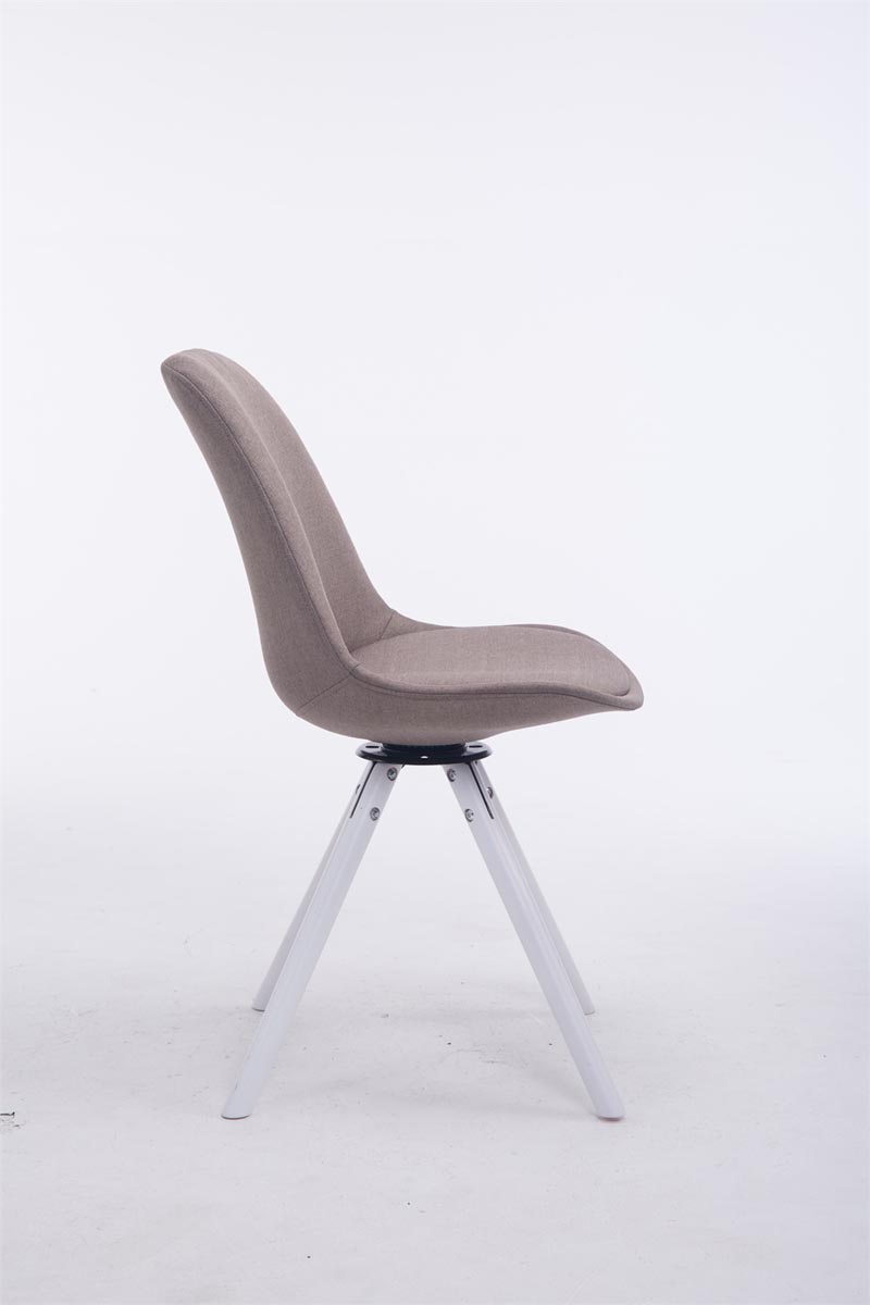 Chaise de salle à manger Troyes Pivotante Tissu Pieds Rond