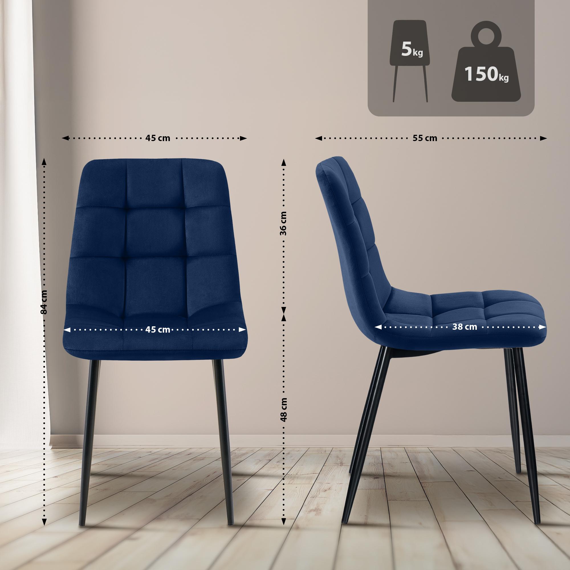 Lot de 4 chaises de salle à manger Tilde