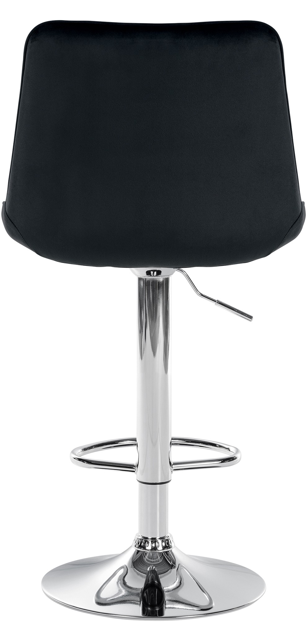 Tabouret de bar Toni en Velours Pied trompette en Métal