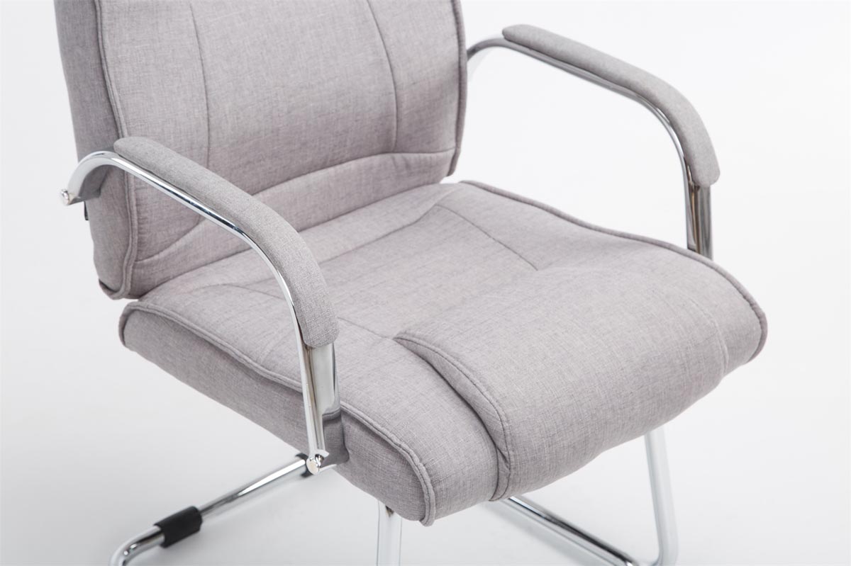 Chaise visiteur Attila tissu