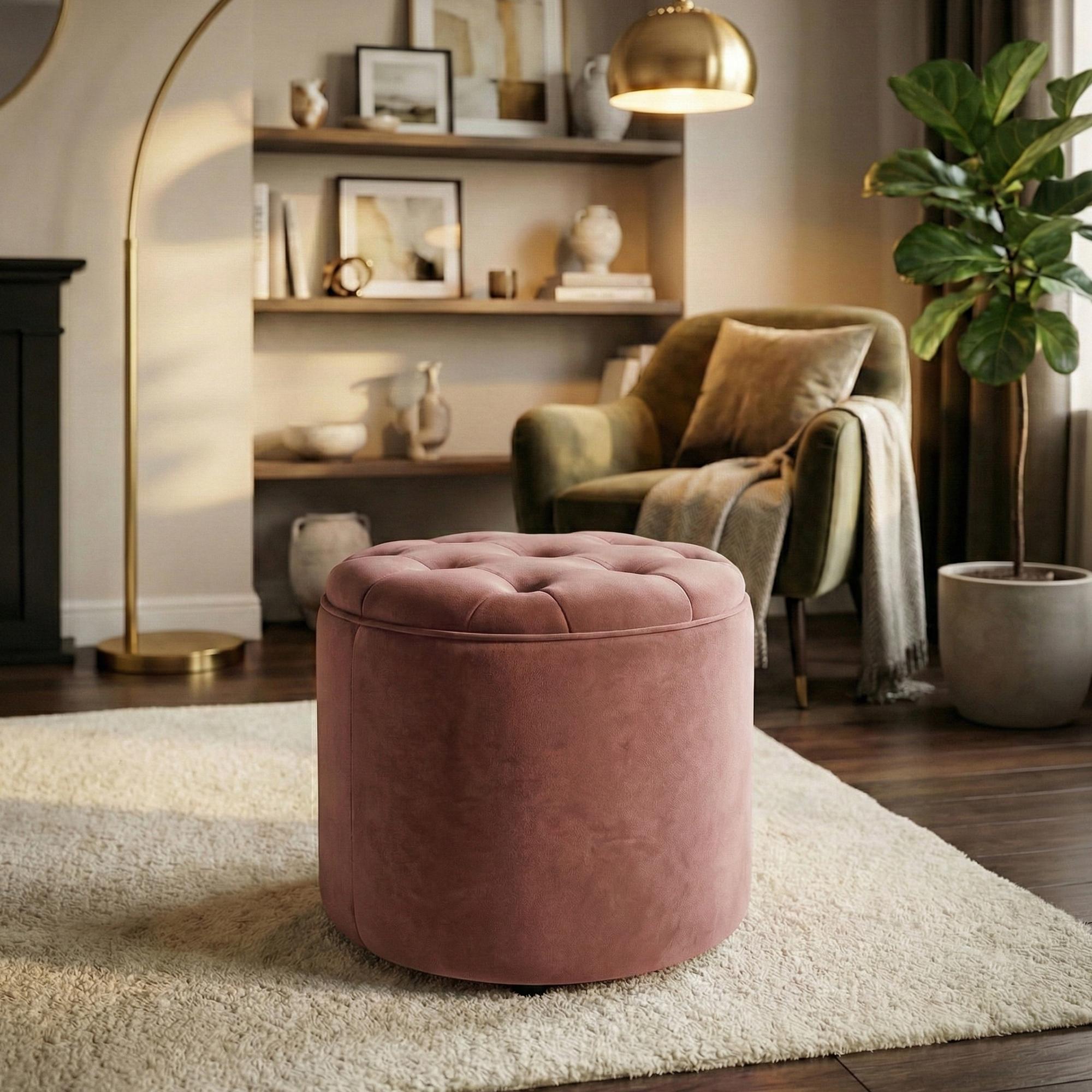 Tabouret Pantin en velours