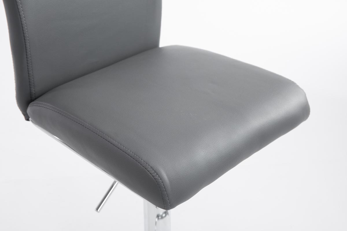 Tabouret de bar Köln en similicuir avec pied en métal