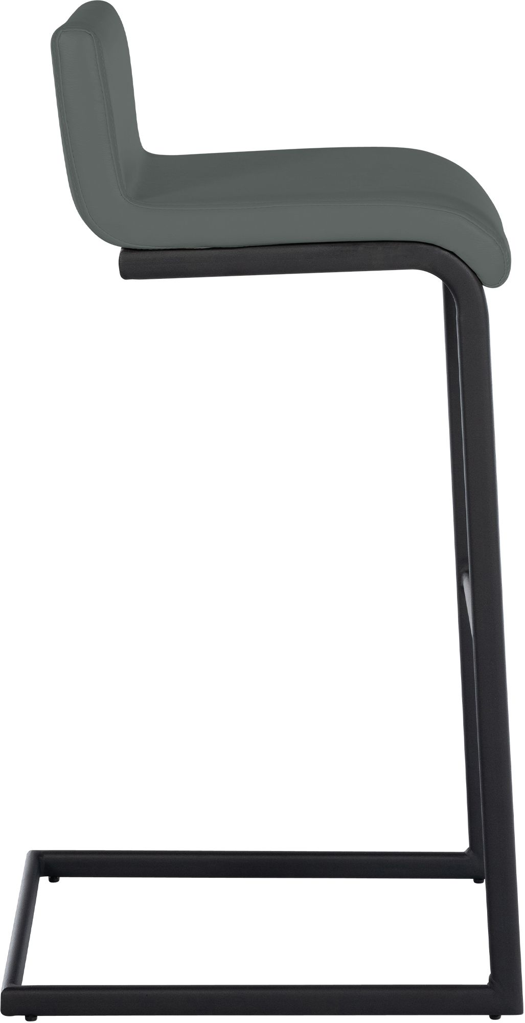 Lot de 2 Tabourets de Bar Newport, Piétement Métallique Noir