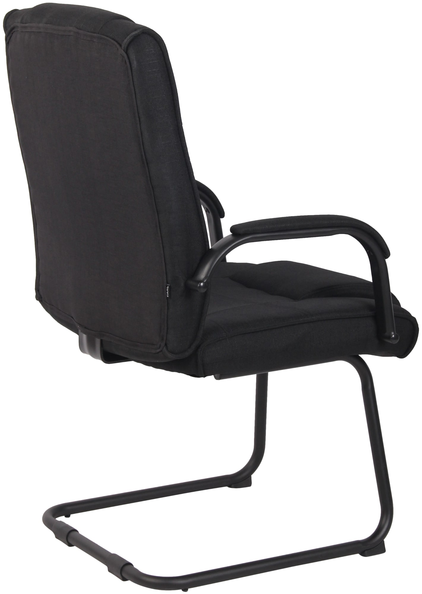 Lot de 2 Chaises Cantilever Attila en tissu avec accoudoirs